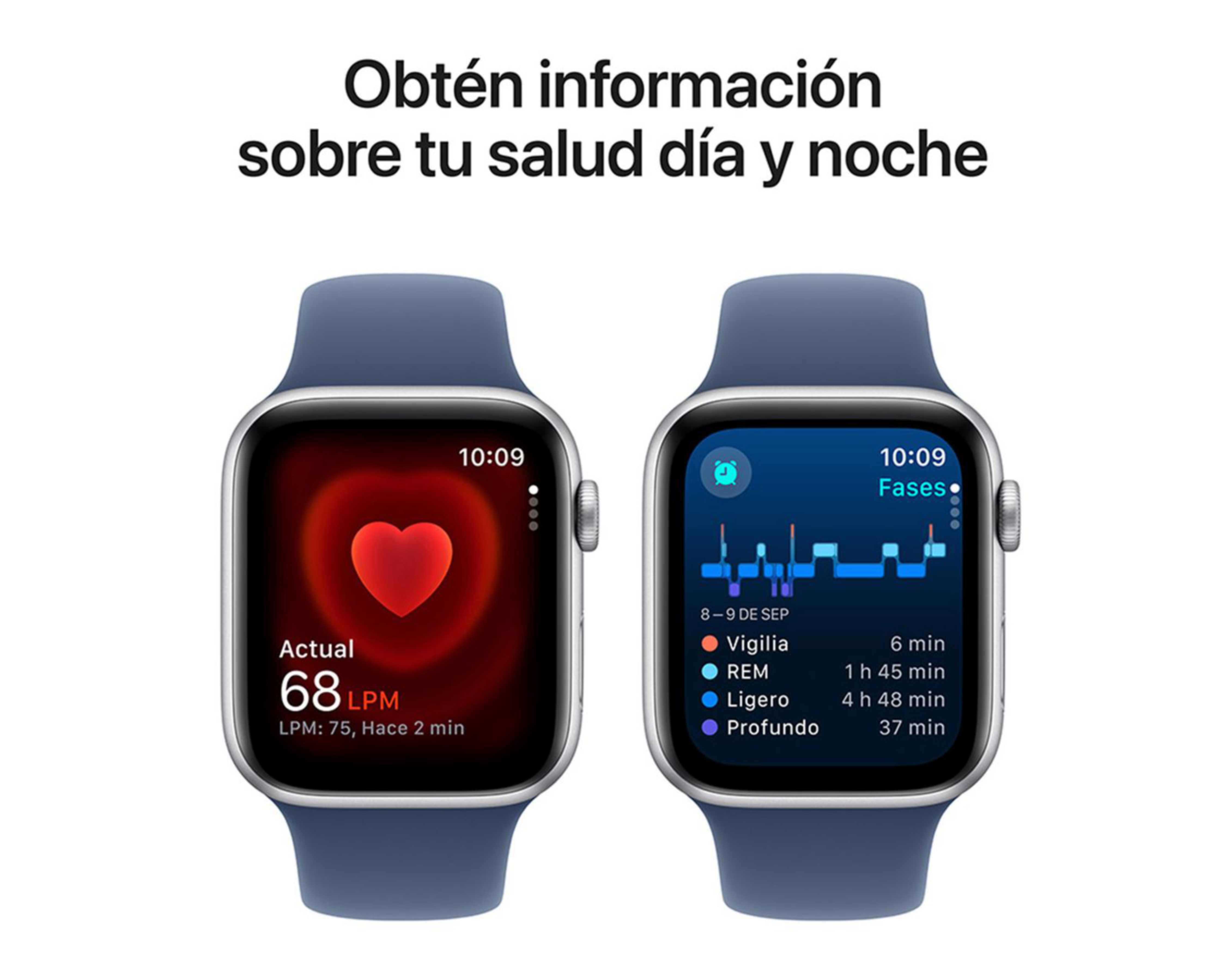 Foto 5 pulgar | Apple Watch SE GPS 44 mm Plata M-L