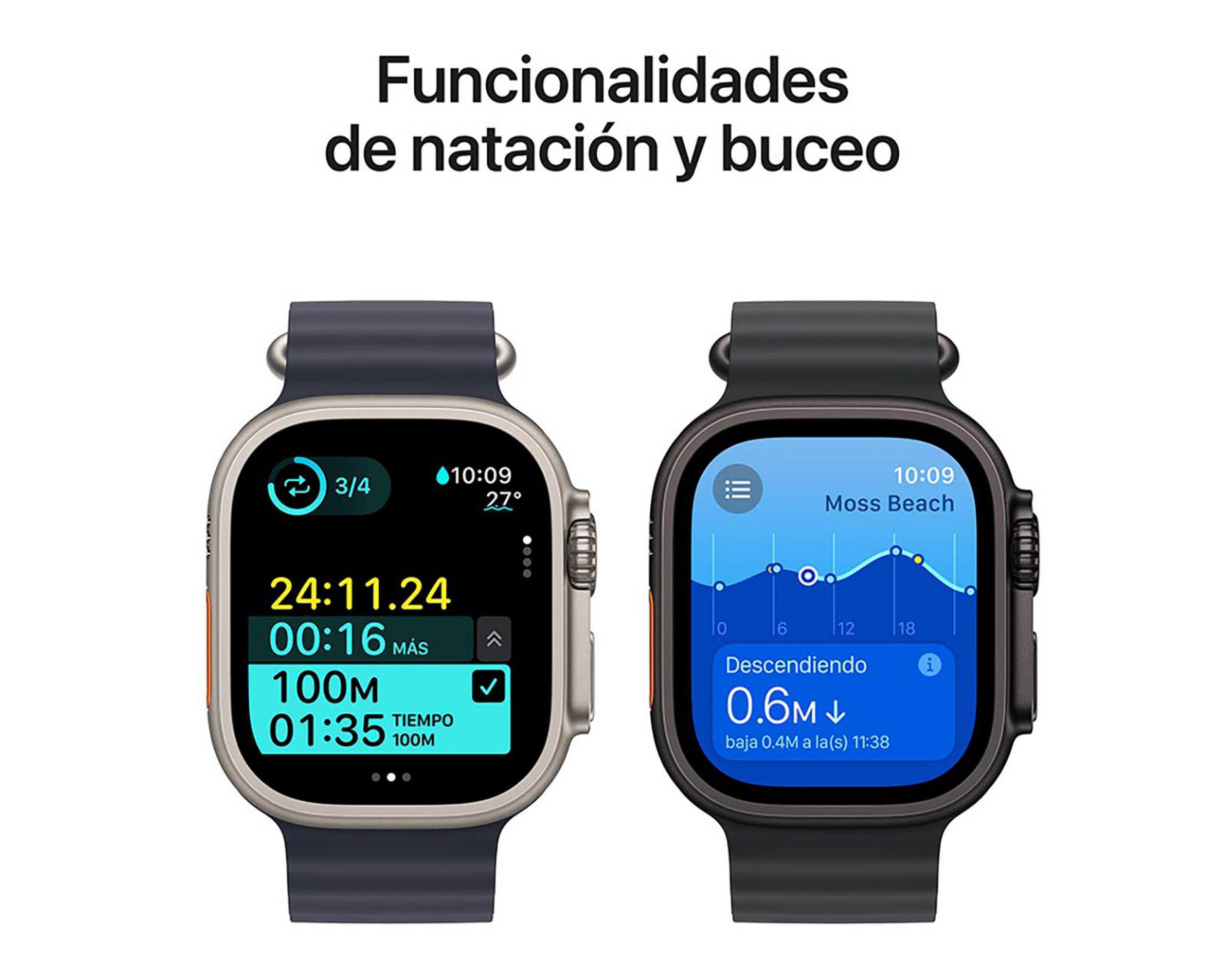 Foto 6 pulgar | Apple Watch Ultra 2 GPS + Cellular 49 mm Titanio Negro M-L