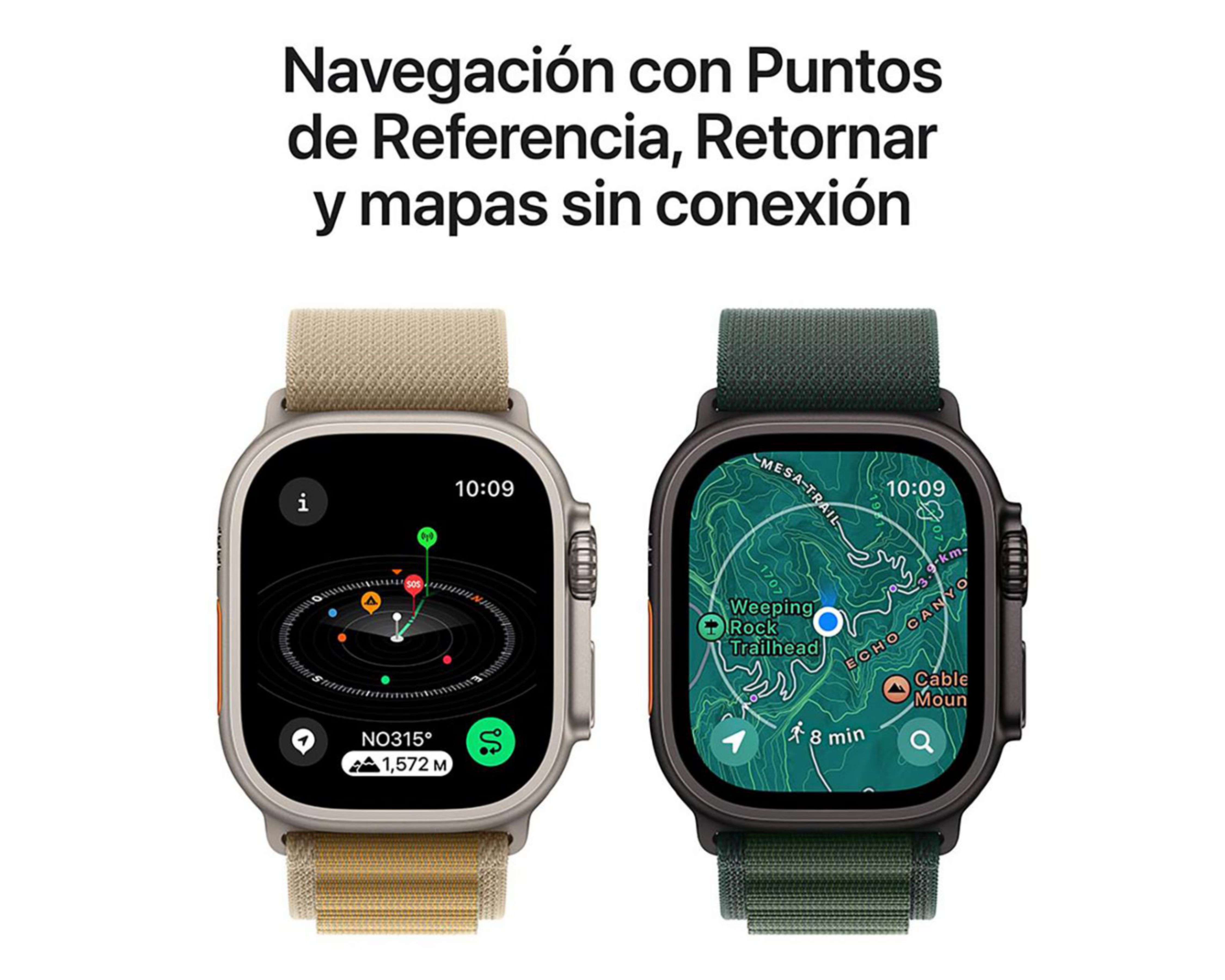 Foto 7 pulgar | Apple Watch Ultra 2 GPS + Cellular 49 mm Titanio Negro M-L