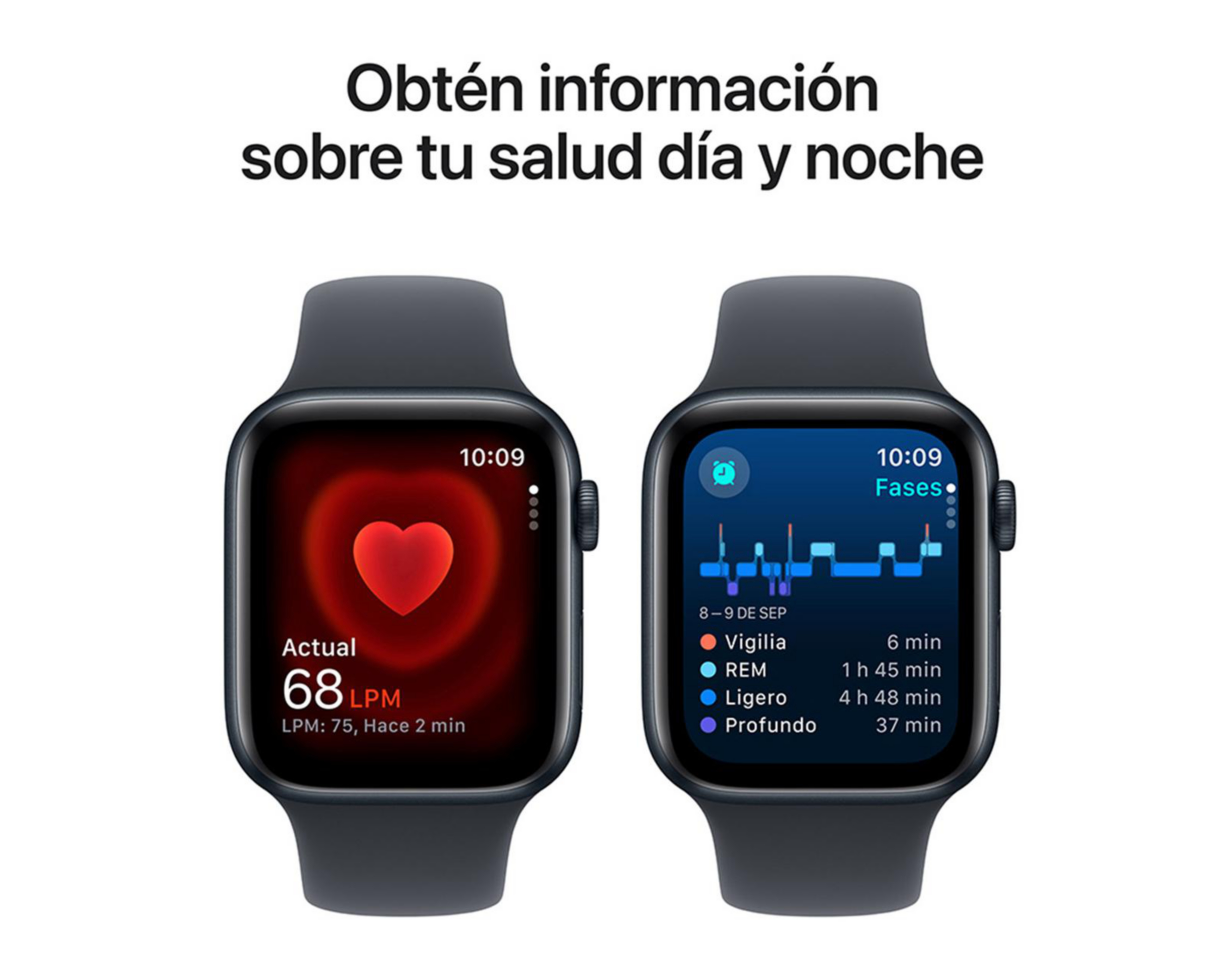 Foto 5 pulgar | Apple Watch SE GPS + Cellular 44 mm Medianoche M-L