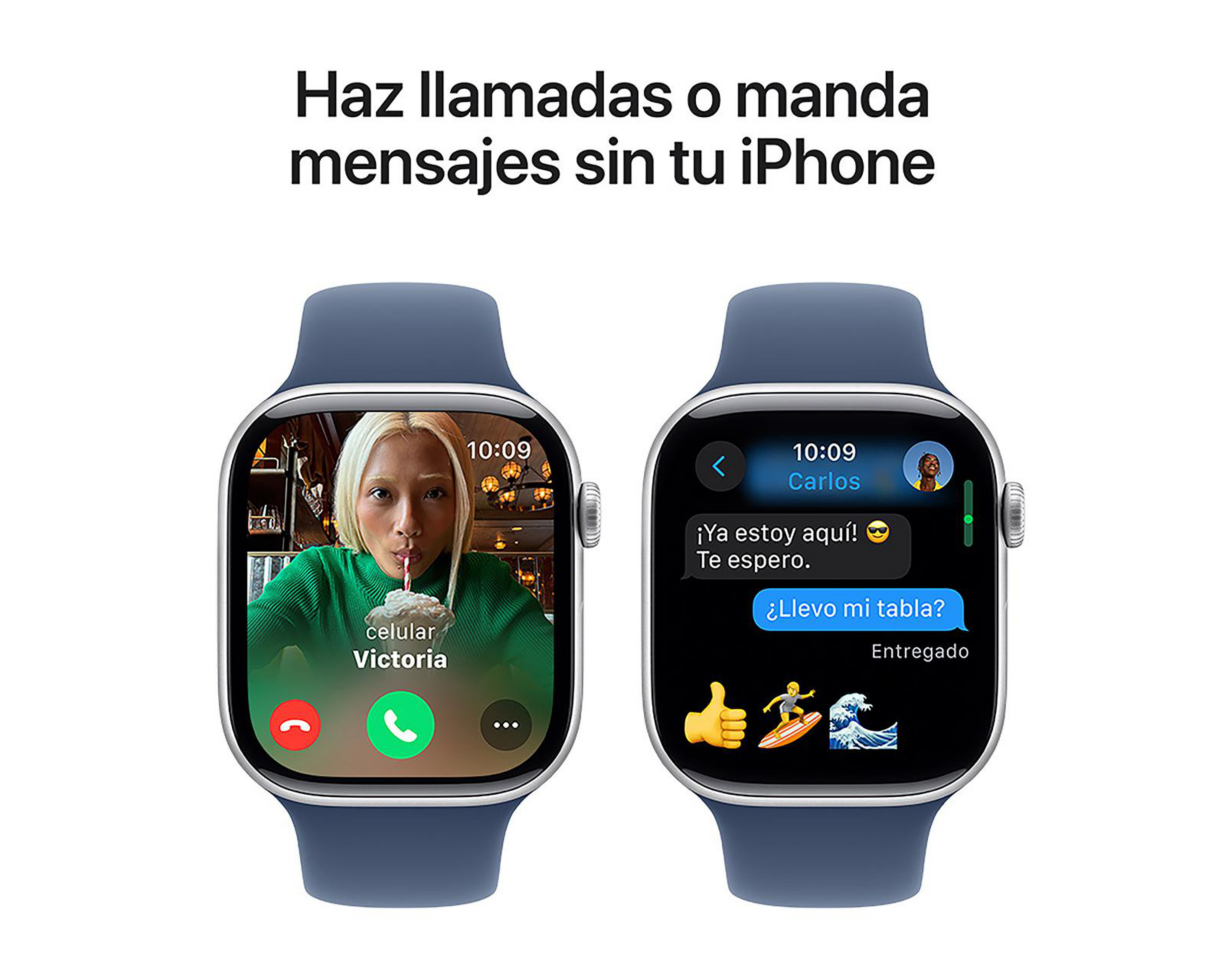 Foto 8 pulgar | Apple Watch Series 10 GPS 46 mm Plata M-L