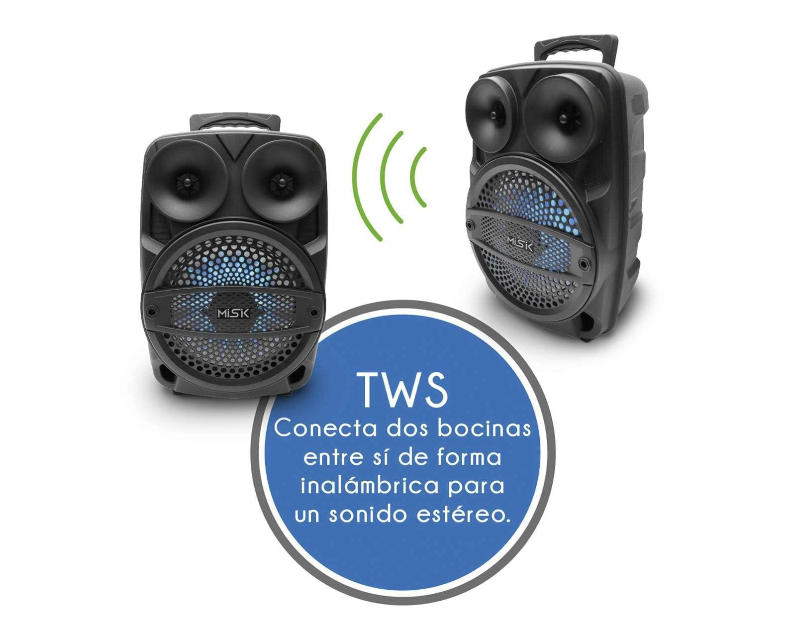 Foto 6 | Bafle Bluetooth Misik MB128 Función TWS