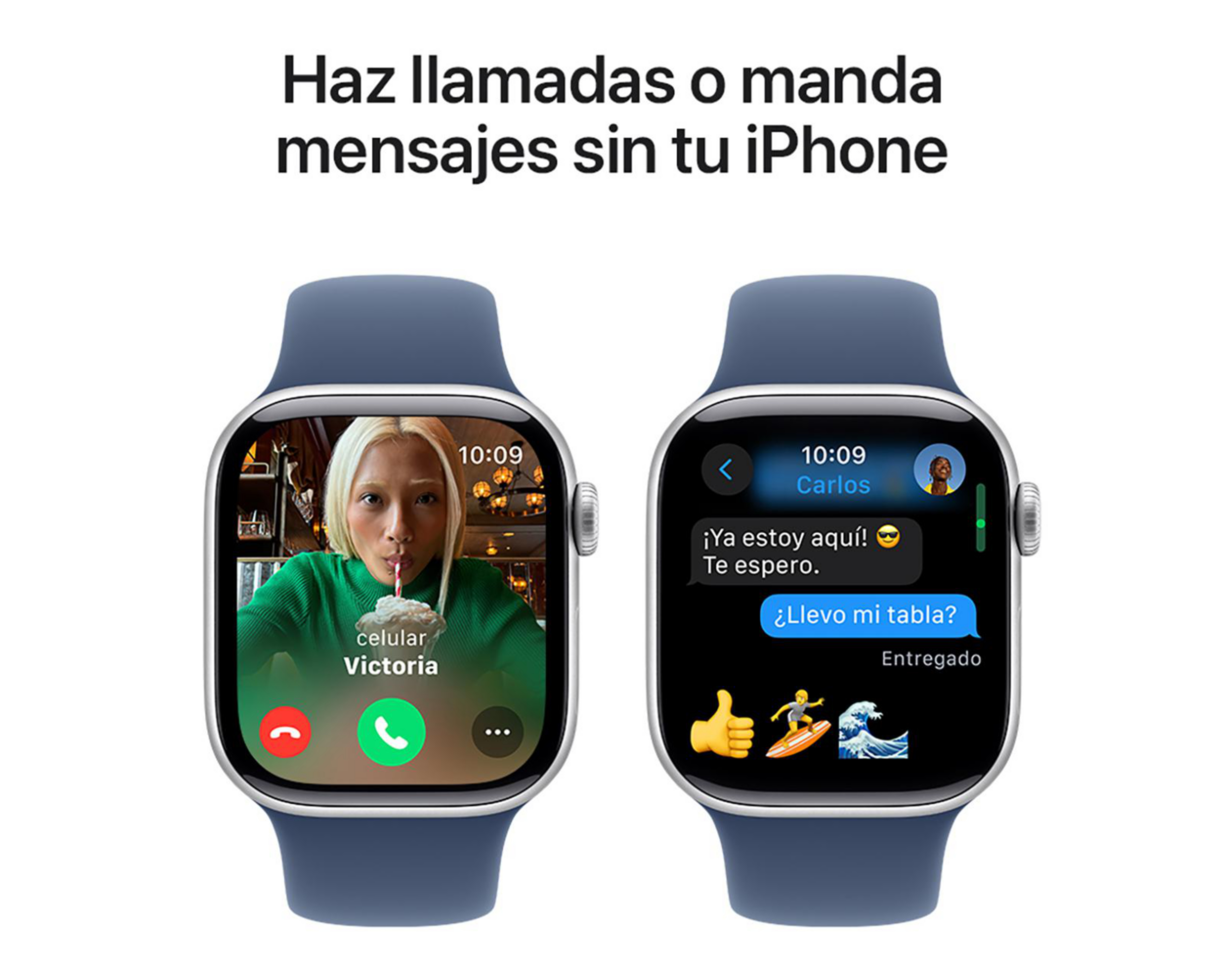 Foto 8 pulgar | Apple Watch Series 10 GPS 42 mm Plata S-M