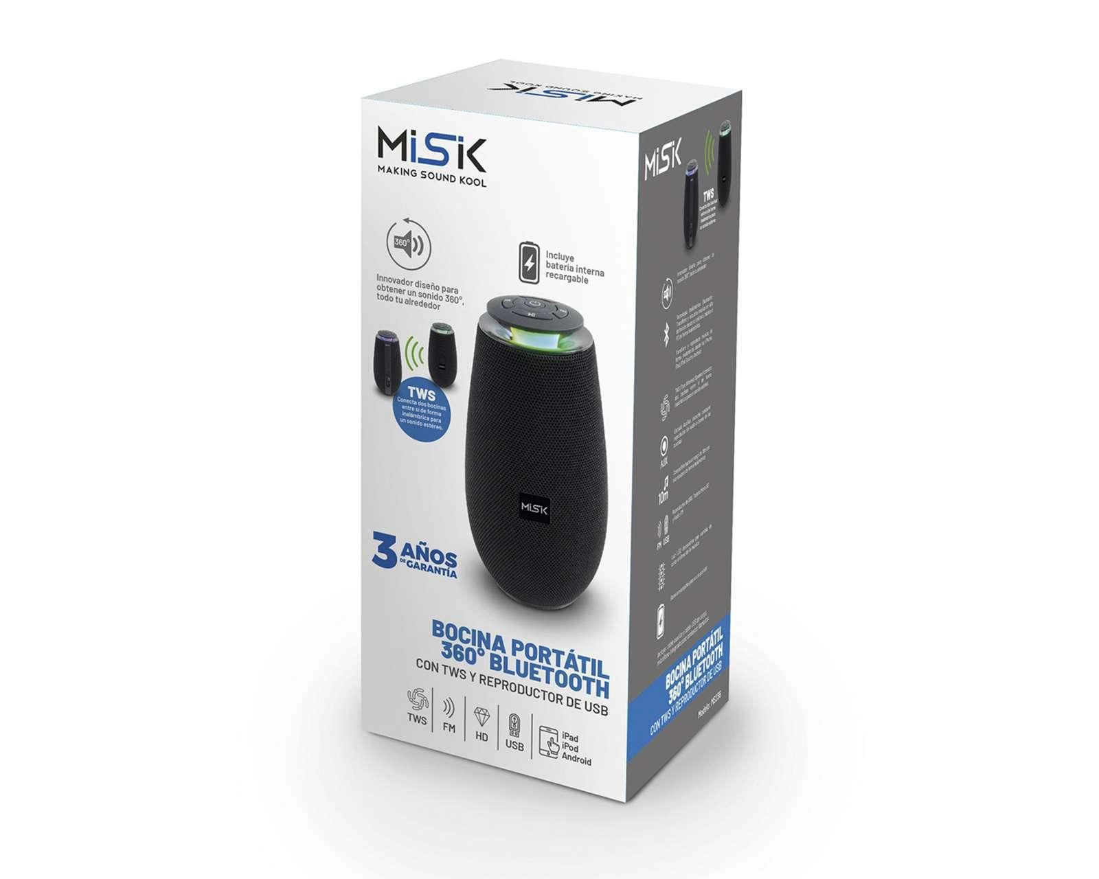 Foto 5 pulgar | Bocina Bluetooth Portátil Misik MS236 Batería Recargable