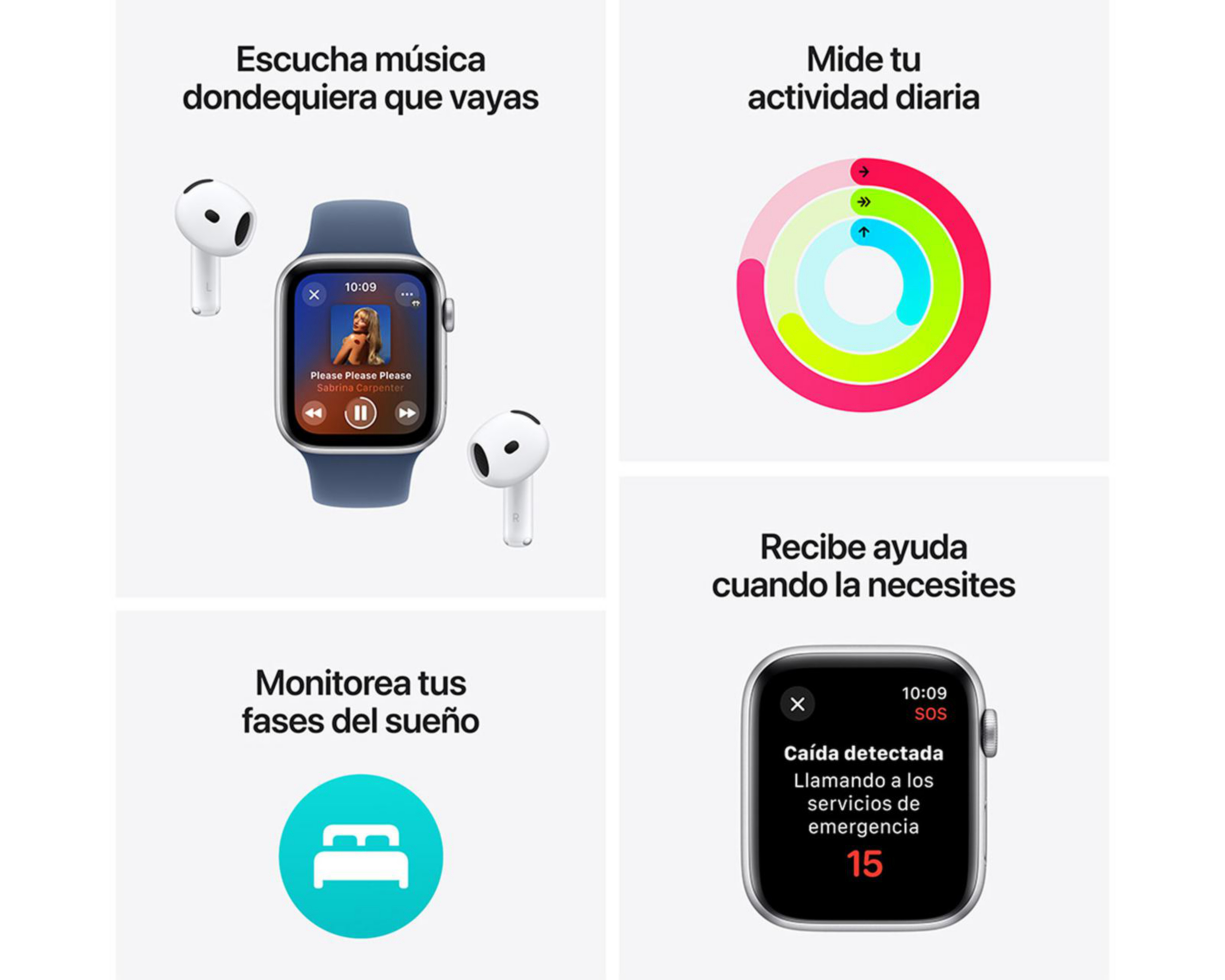 Foto 4 pulgar | Apple Watch SE GPS 44 mm Medianoche M-L