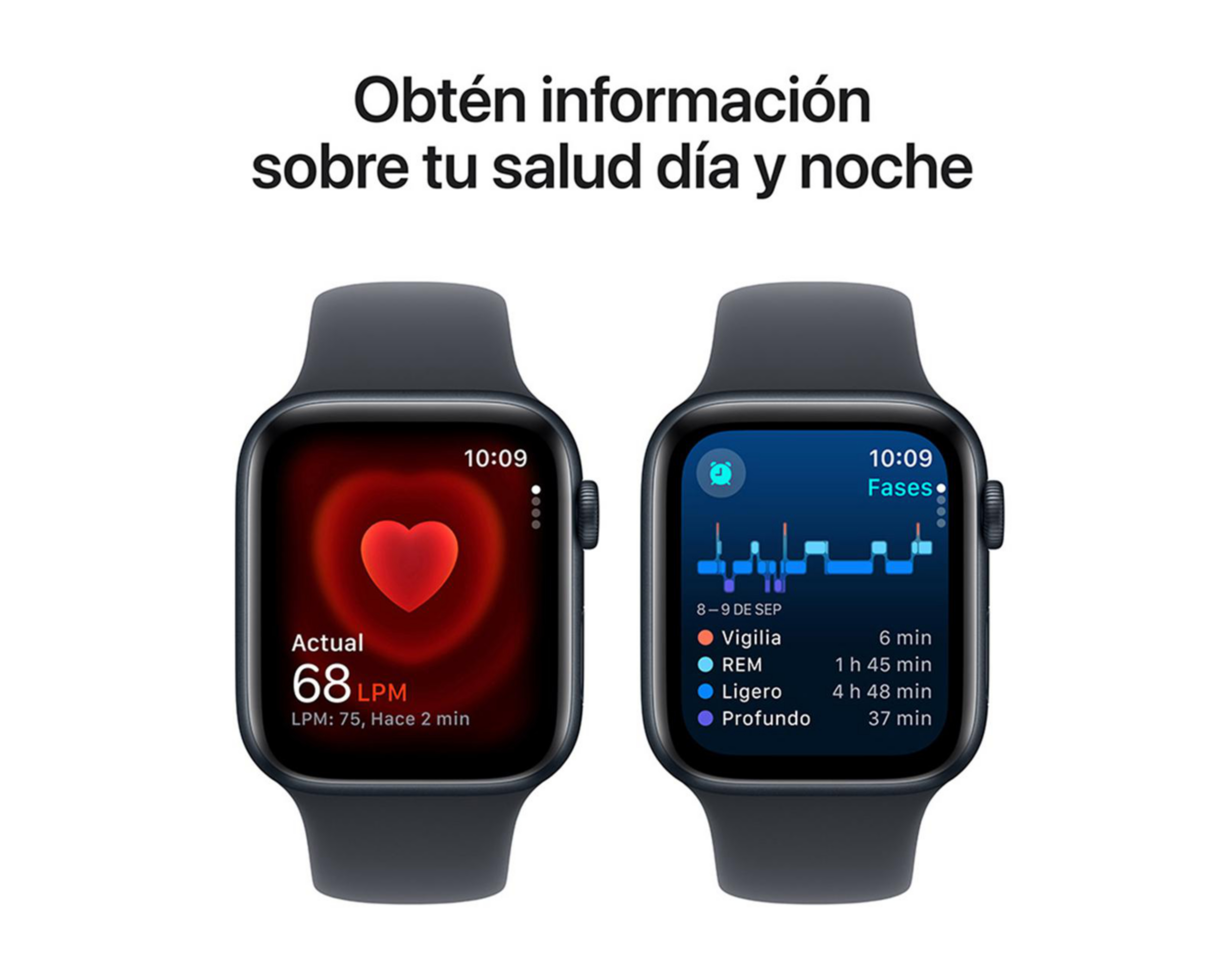 Foto 5 pulgar | Apple Watch SE GPS 44 mm Medianoche M-L