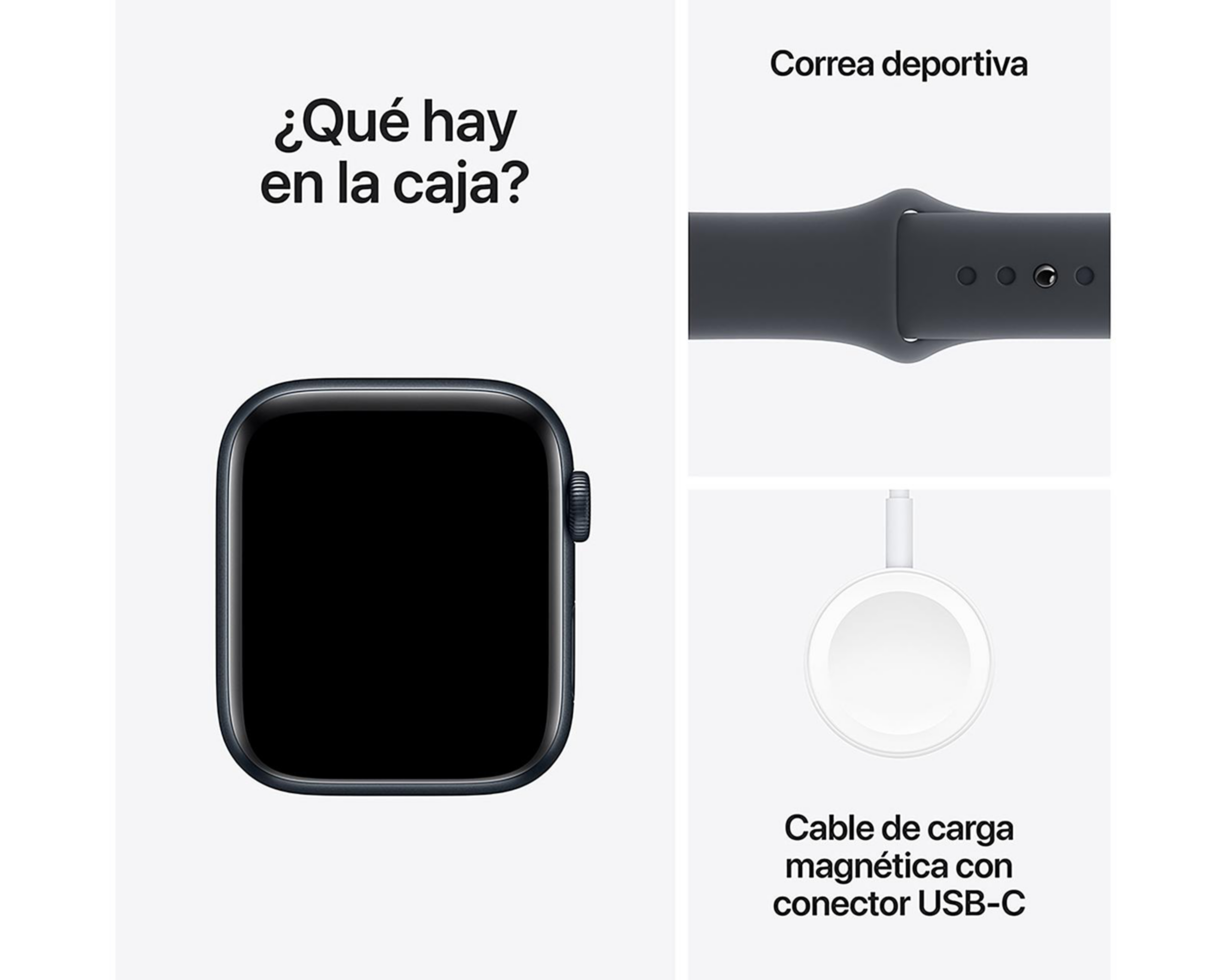 Foto 7 | Apple Watch SE GPS 44 mm Medianoche M-L