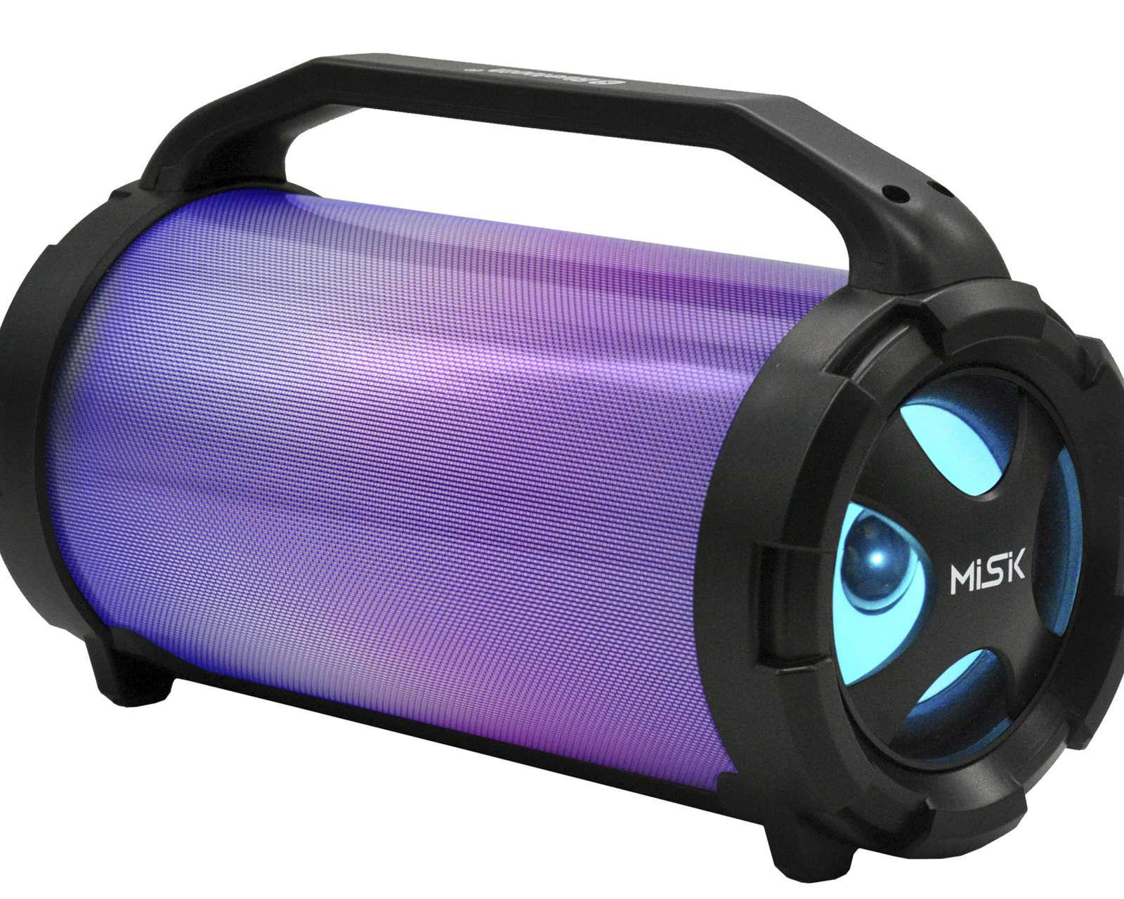 Bocina Bluetooth Portátil Misik MS255 con Luces LED