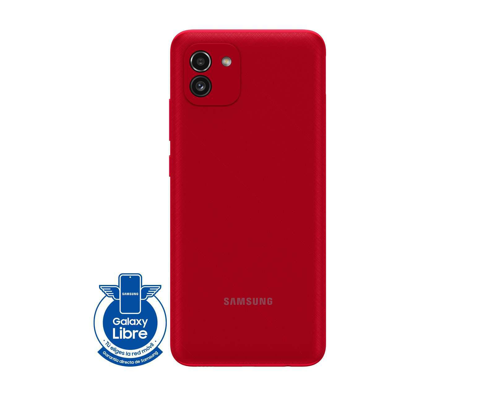 Foto 3 pulgar | Celular Samsung Desbloqueado Galaxy A03 64 GB Rojo