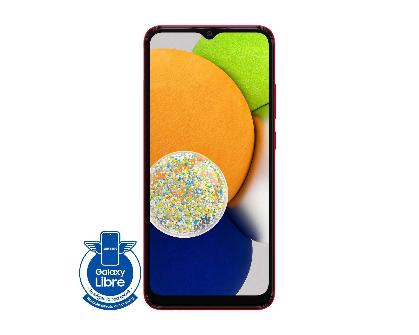 Foto 4 pulgar | Celular Samsung Desbloqueado Galaxy A03 64 GB Rojo