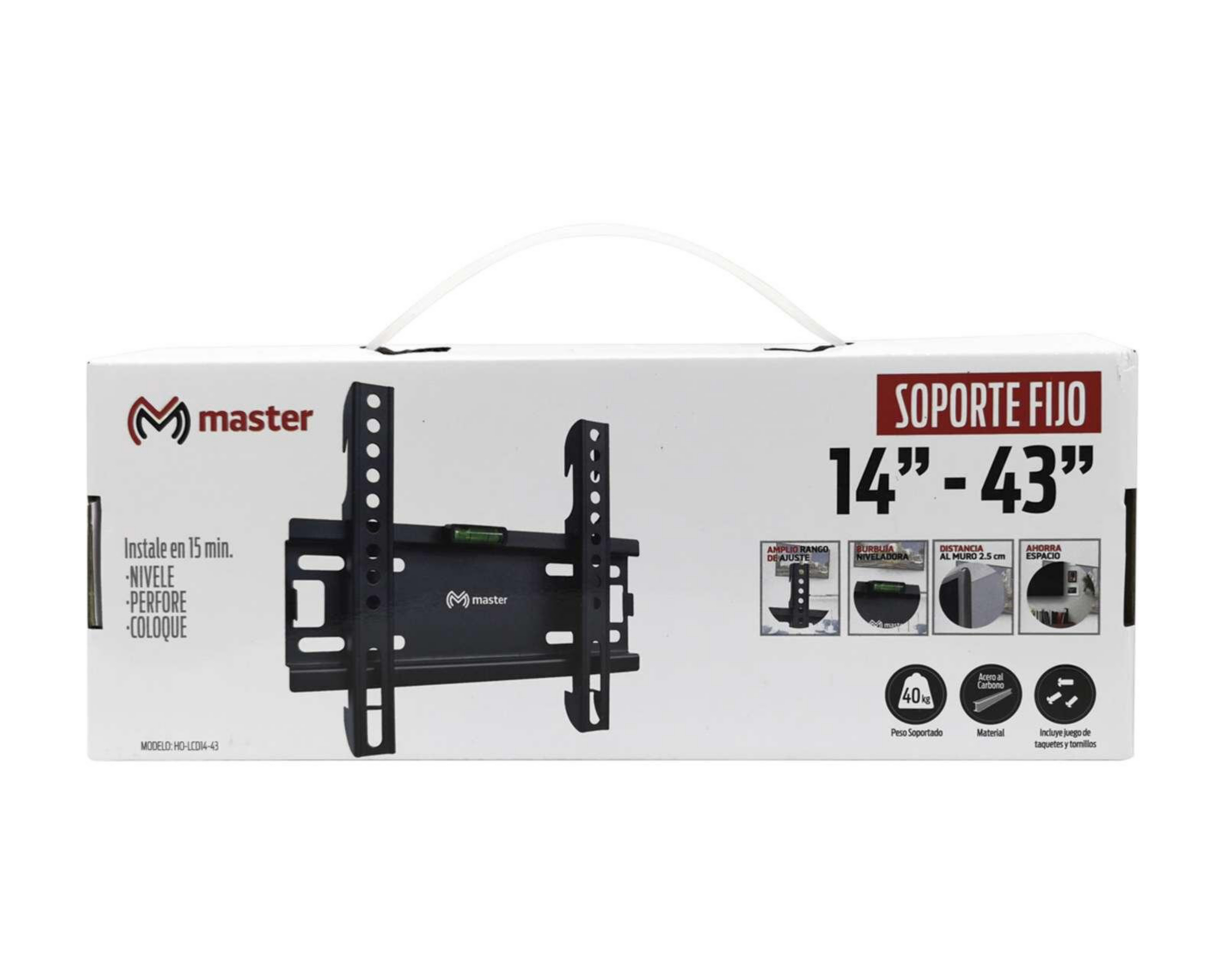 Foto 3 | Soporte para Pantalla Master HO-LCD14-43 Negro
