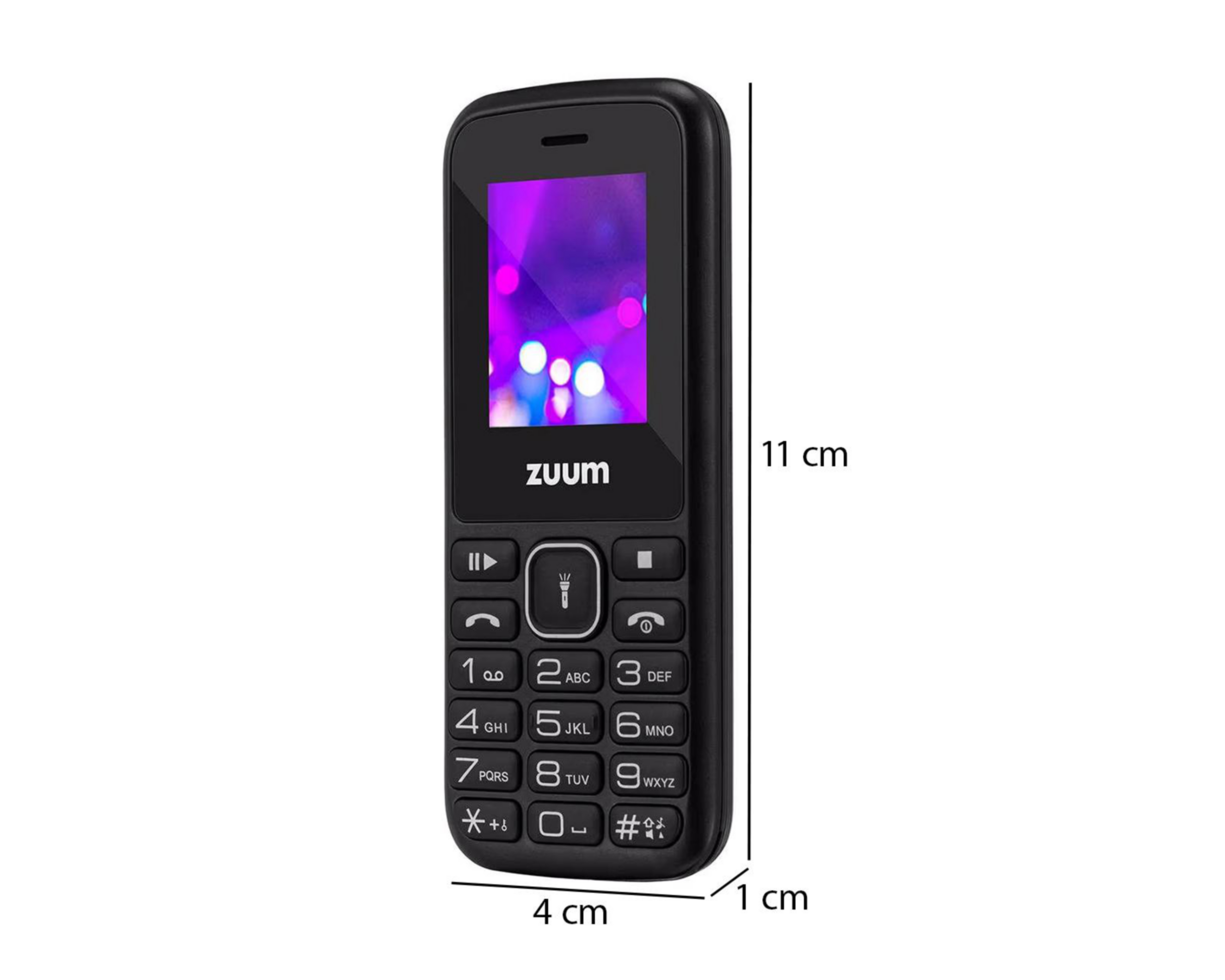 Foto 10 pulgar | Celular Zuum Desbloqueado Skip IV Dual Sim 32 MB Negro