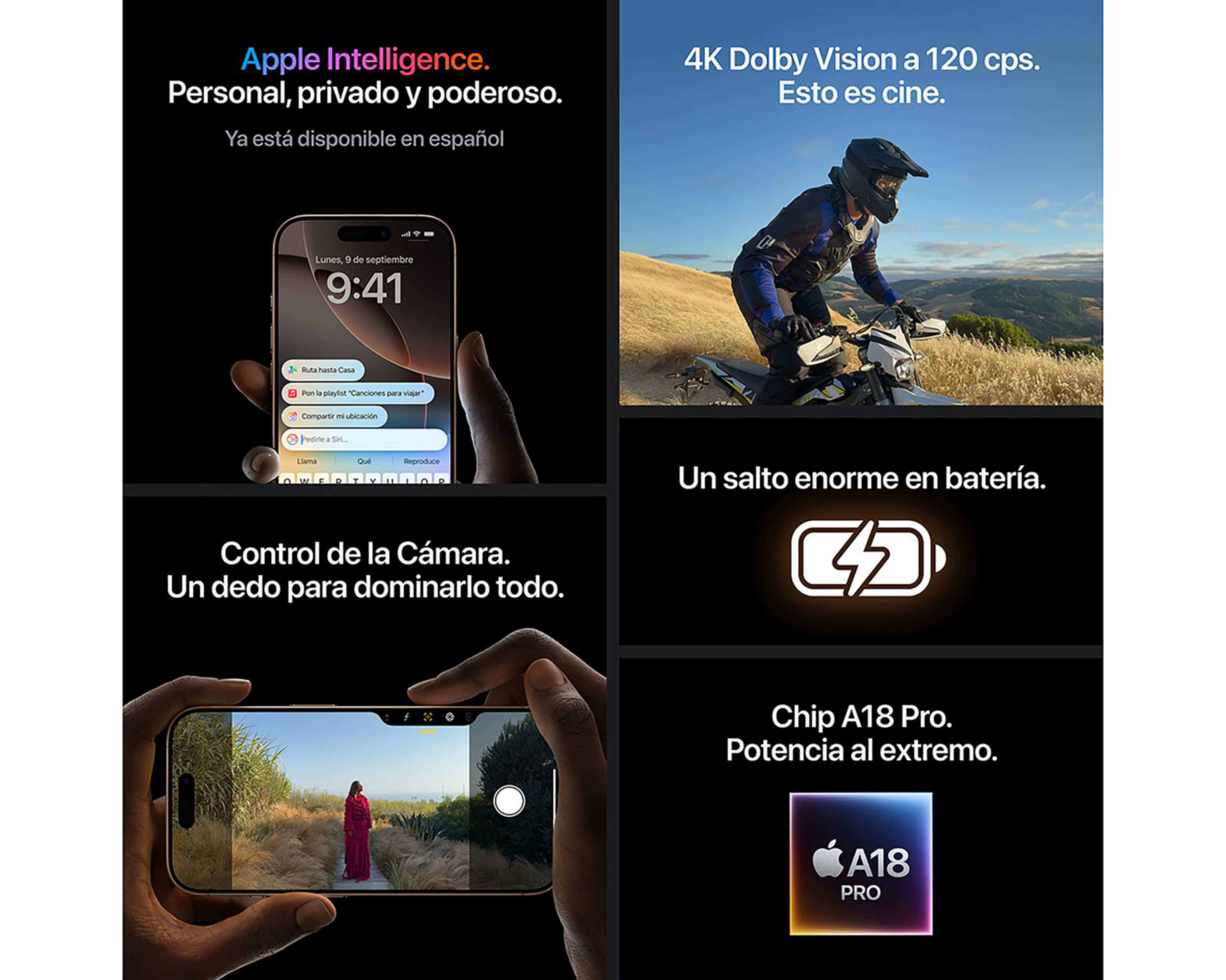 Foto 9 pulgar | iPhone 16 Pro Max Liberado 256 GB Titanio Negro