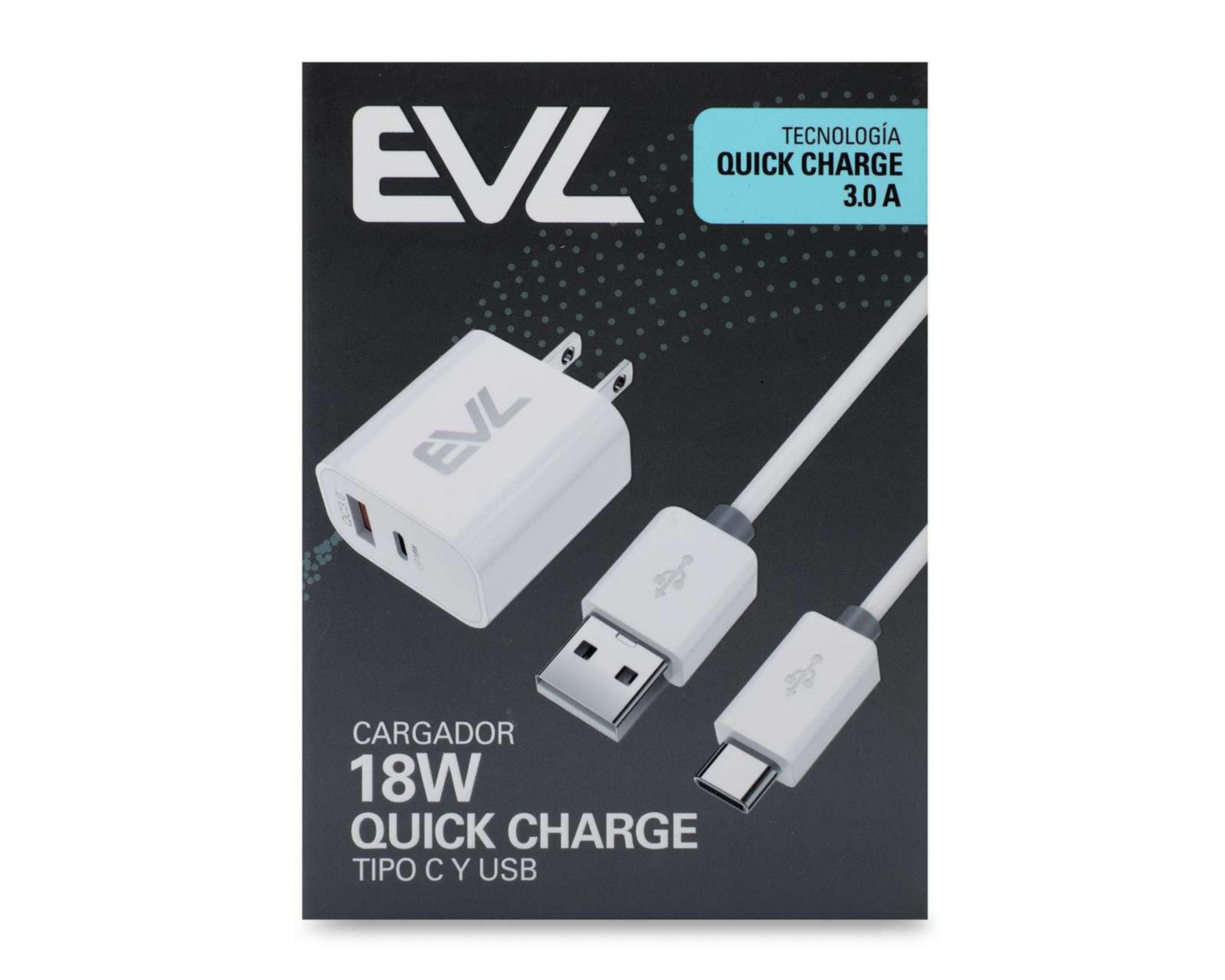 Foto 7 pulgar | Cargador EVL Tipo C - USB de 10 W