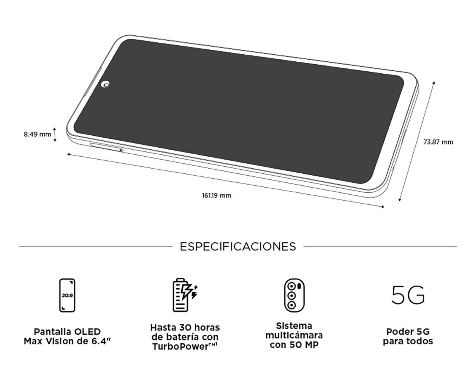 Foto 8 | AT&T / Unefon Motorola Moto G71 128 GB Verde