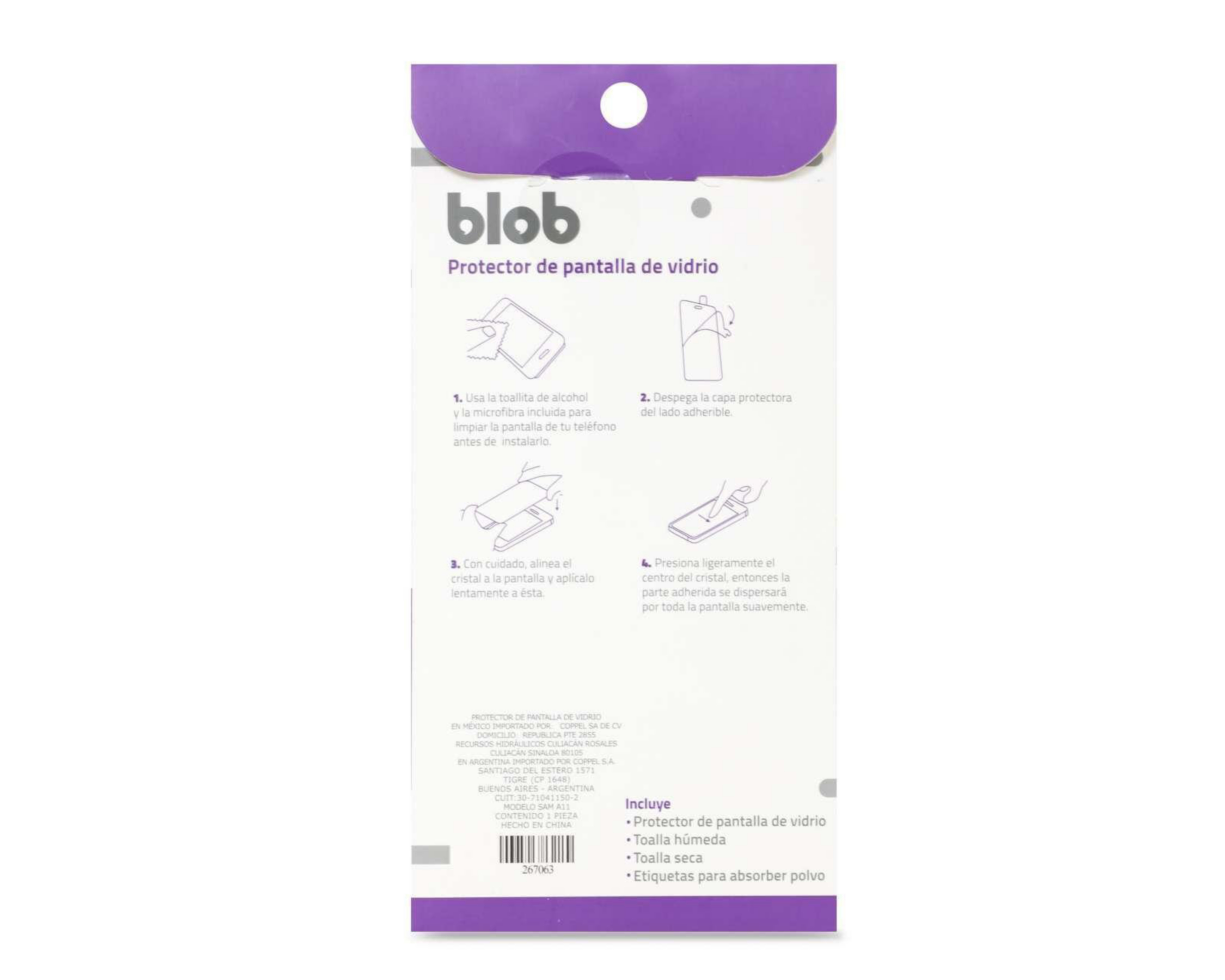 Foto 3 pulgar | Protector de Pantalla Blob para Samsung A11