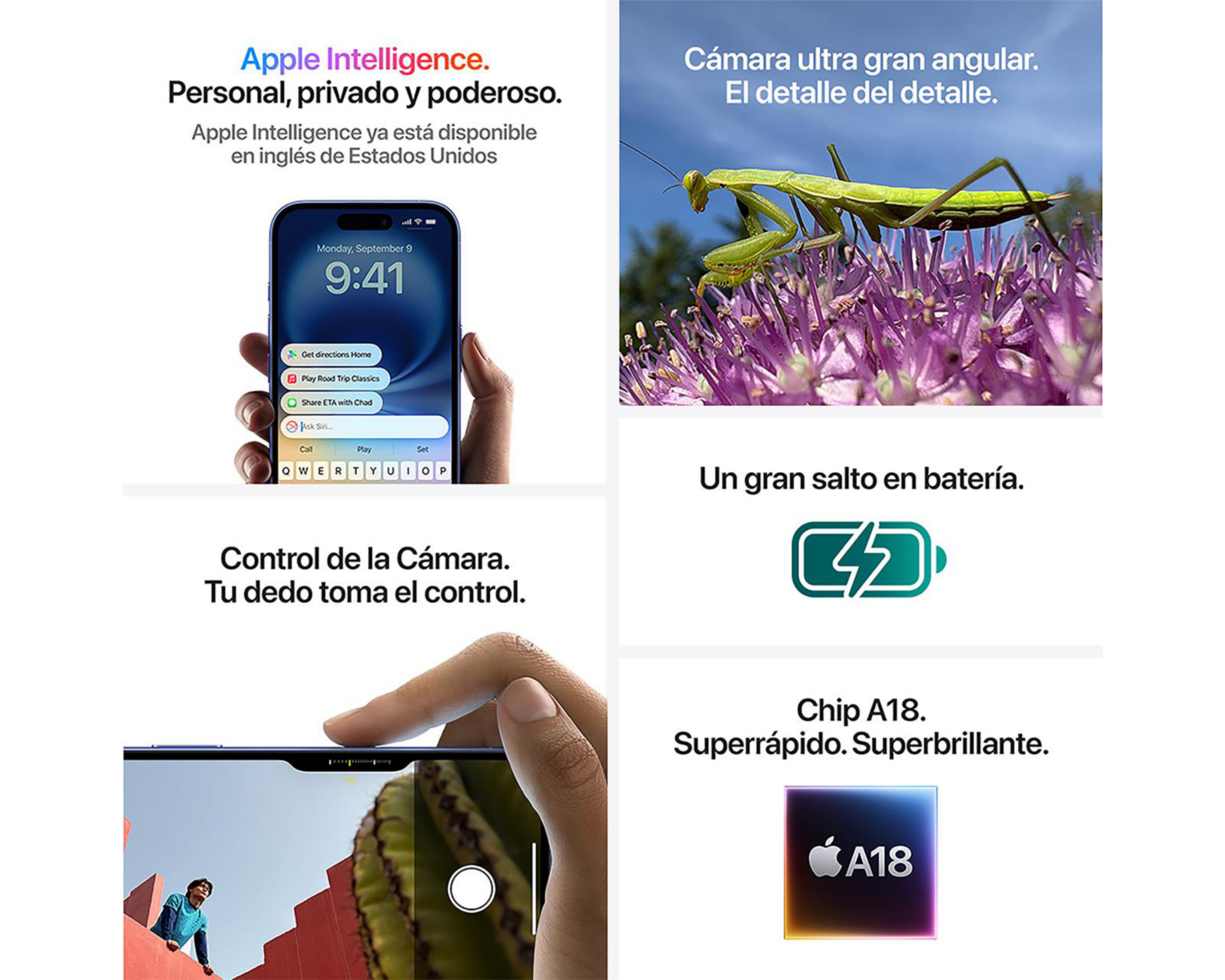 Foto 9 pulgar | iPhone 16 Telcel 256 GB Ultramarino