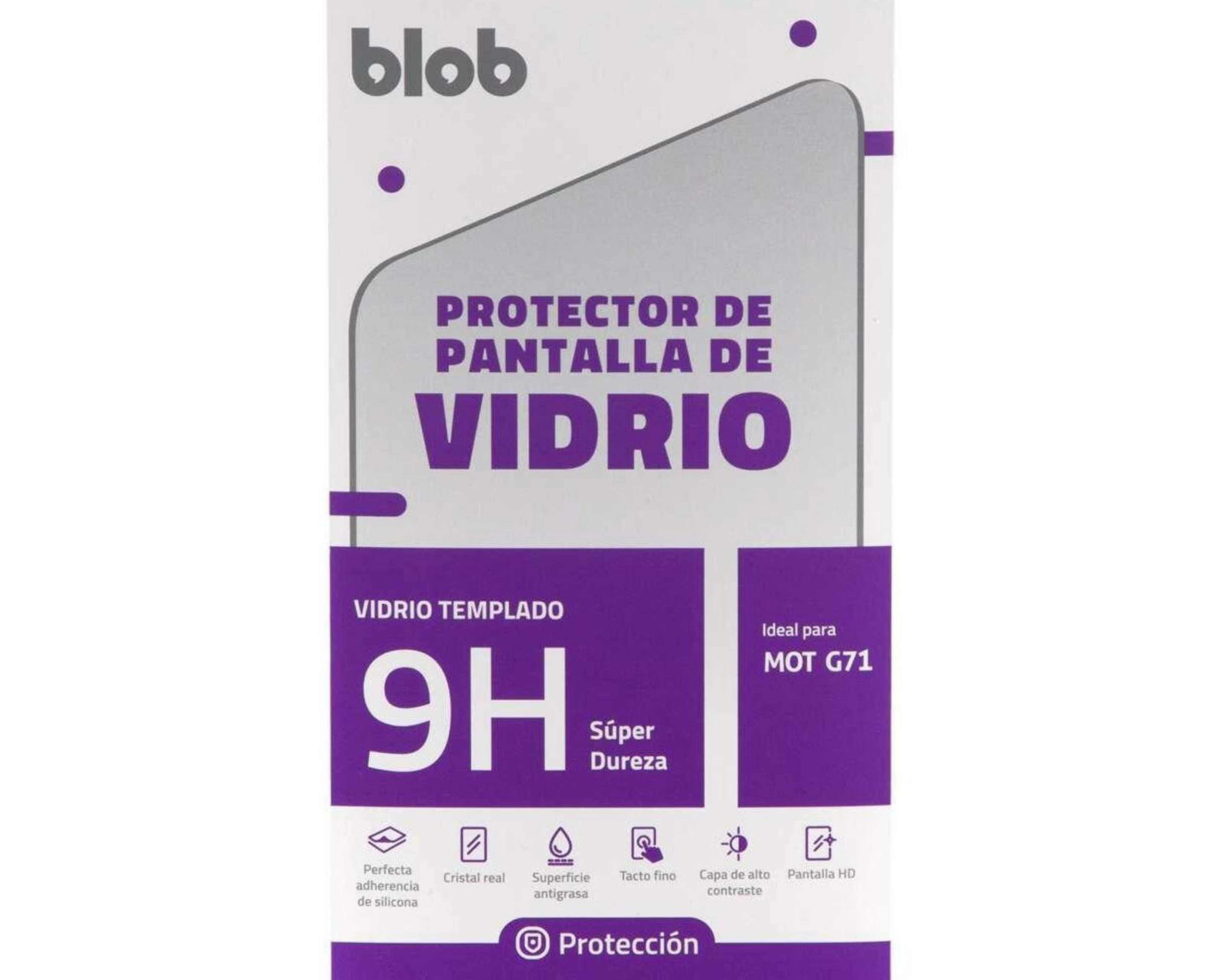 Foto 4 pulgar | Protector de Pantalla Blob para Moto G71