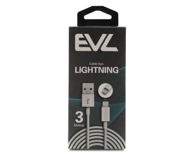 Foto 4 | Cable EVL Lightning - USB 3 Metros