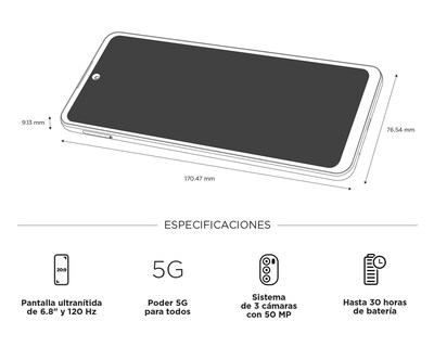 Foto 8 | Celular Motorola Liberado Moto G51 128 GB Dorado