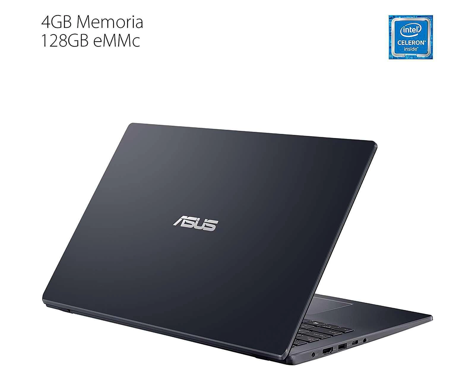 Foto 3 pulgar | Laptop Asus E510MA-EJ653W 15.6" Intel Celeron 4 GB RAM 128 SSD Negra