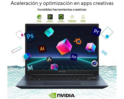 Foto 5 | Laptop Asus M3401QC-KP095W de 14" AMD Ryzen 5 NVIDIA GeForce RTX 3050 8 GB RAM de 512 GB SSD Azul