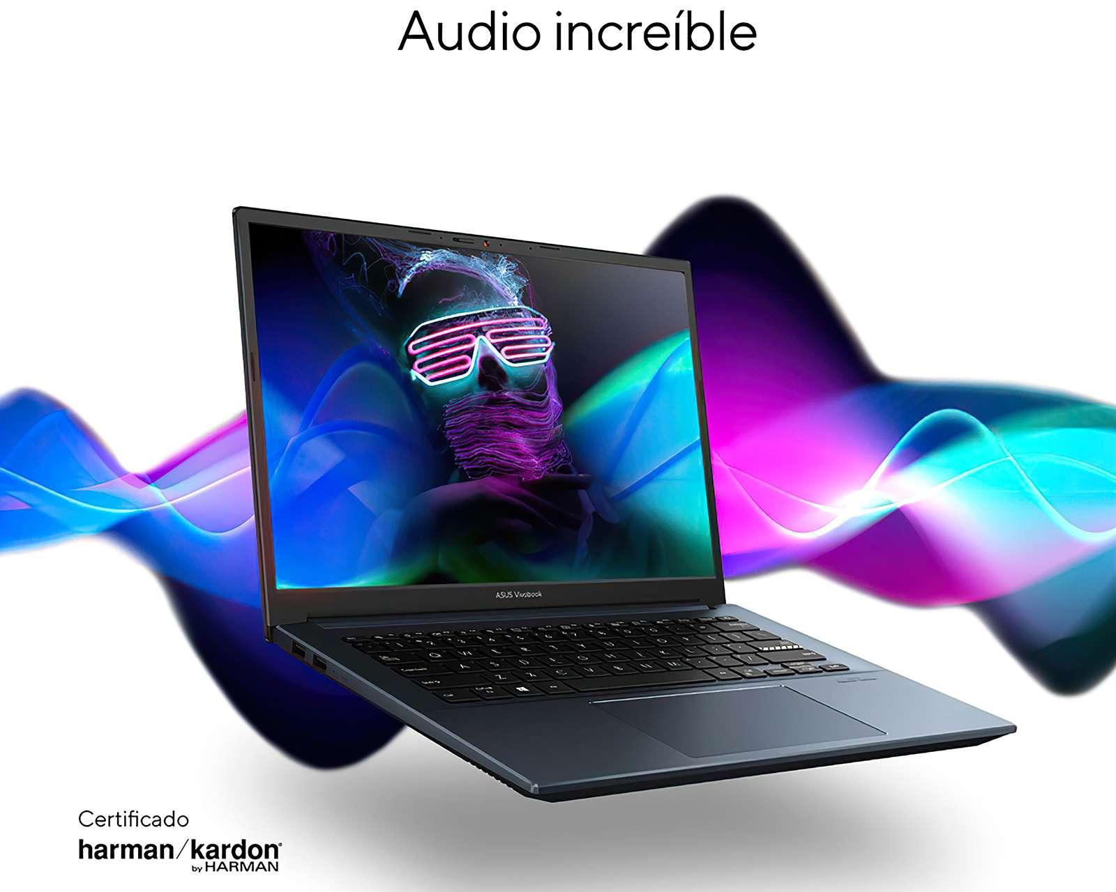 Foto 9 pulgar | Laptop Asus M3401QC-KP095W de 14" AMD Ryzen 5 NVIDIA GeForce RTX 3050 8 GB RAM de 512 GB SSD Azul