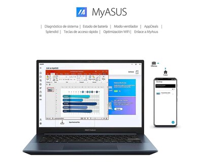 Foto 9 | Laptop Asus M3401QC-KP095W de 14" AMD Ryzen 5 NVIDIA GeForce RTX 3050 8 GB RAM de 512 GB SSD Azul