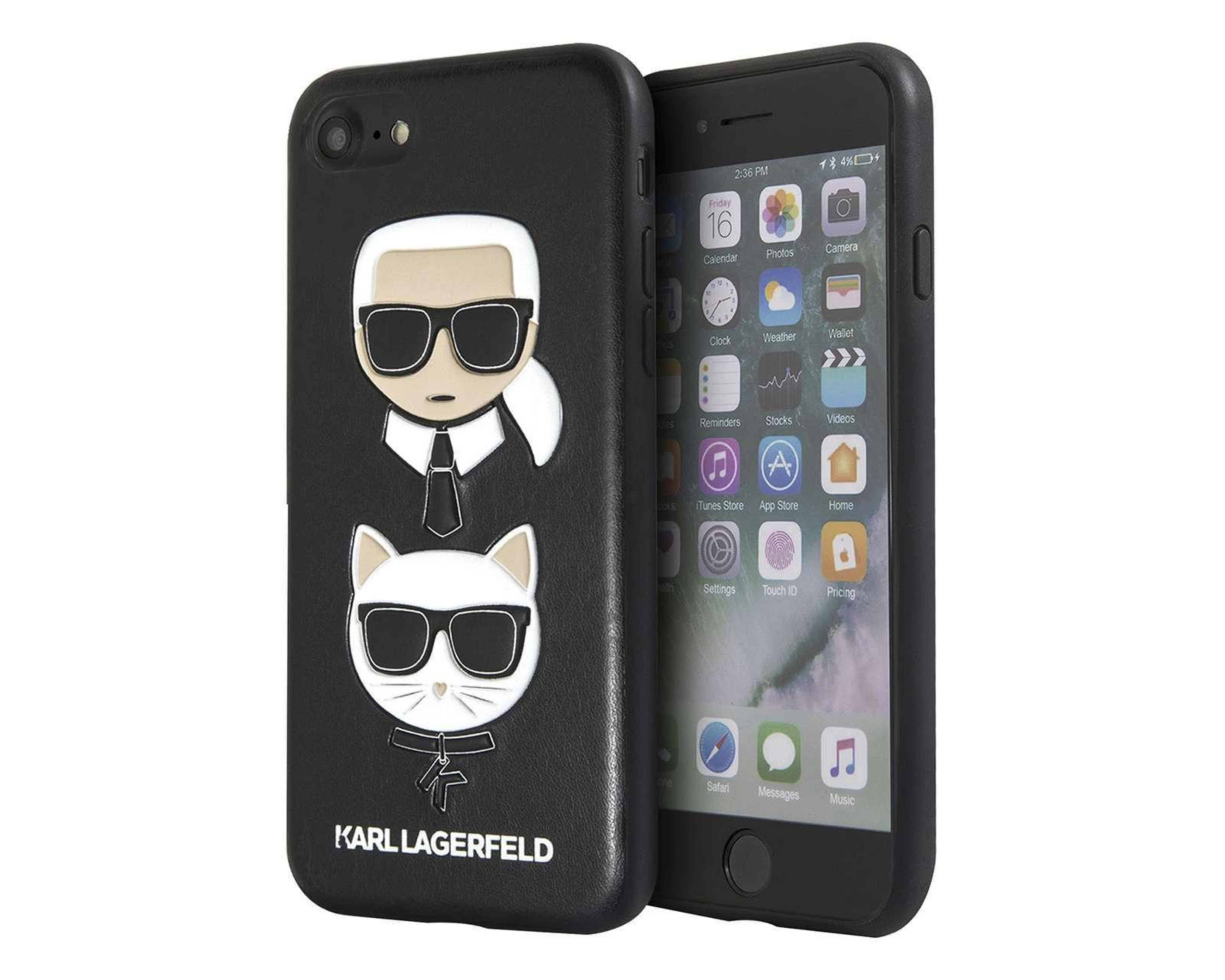 Foto 4 pulgar | Funda Karl Lagerfeld para iPhone 7, 8, y SE