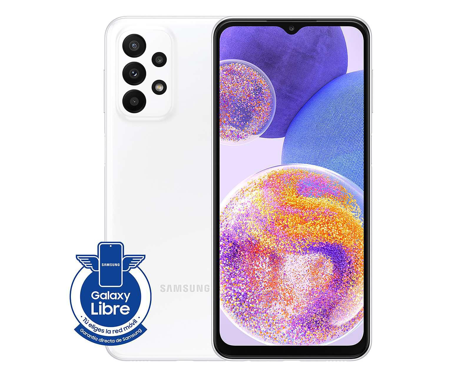 Foto 2 pulgar | Celular Samsung Desbloqueado Galaxy A23 128 GB Blanco