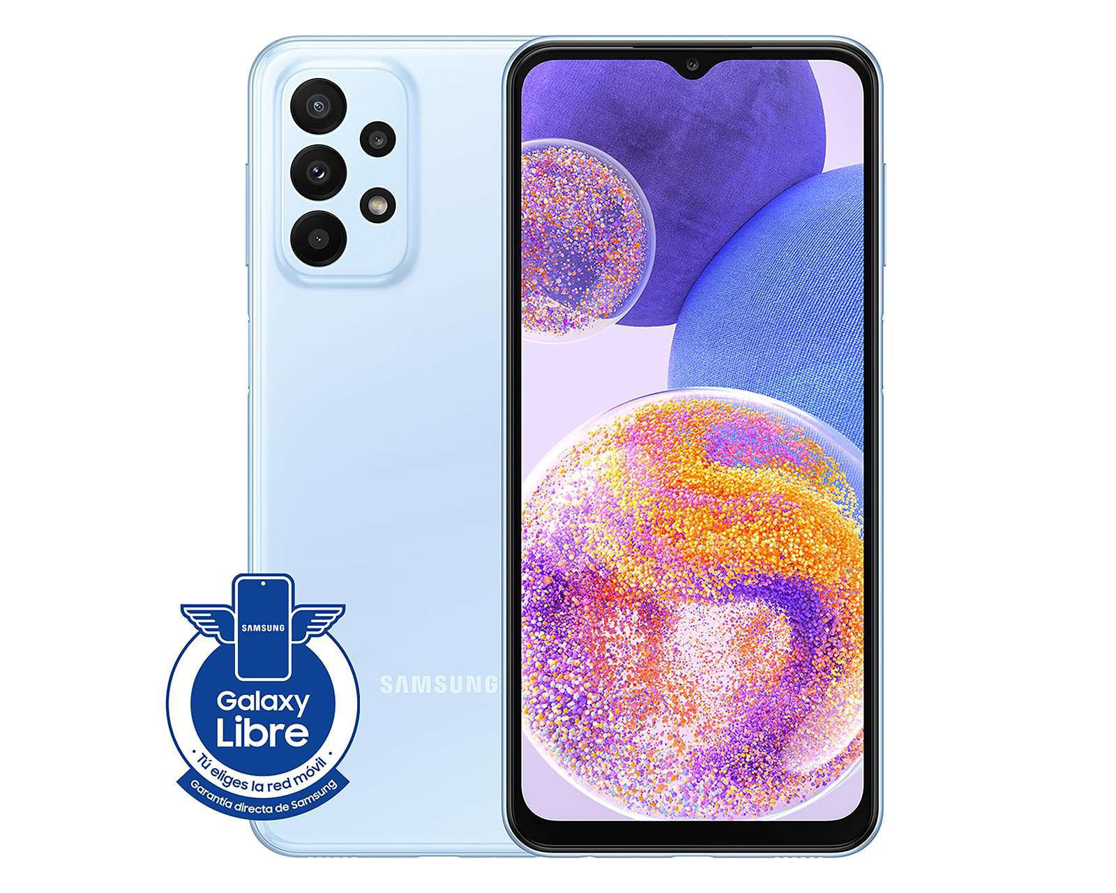 Foto 2 pulgar | Celular Samsung Desbloqueado Galaxy A23 128 GB Azul