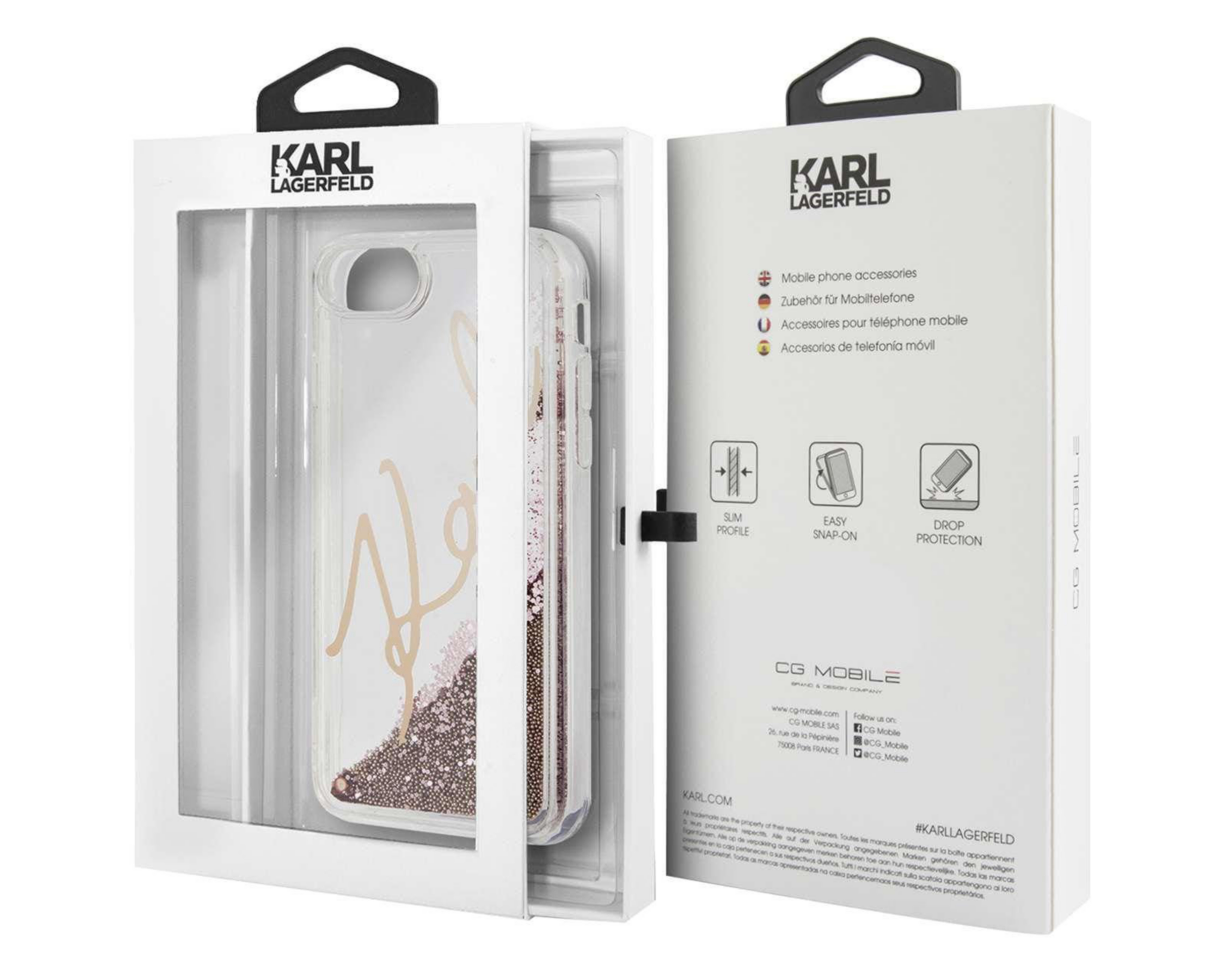 Foto 5 pulgar | Funda Karl Lagerfeld iPhone 7, 8 y SE