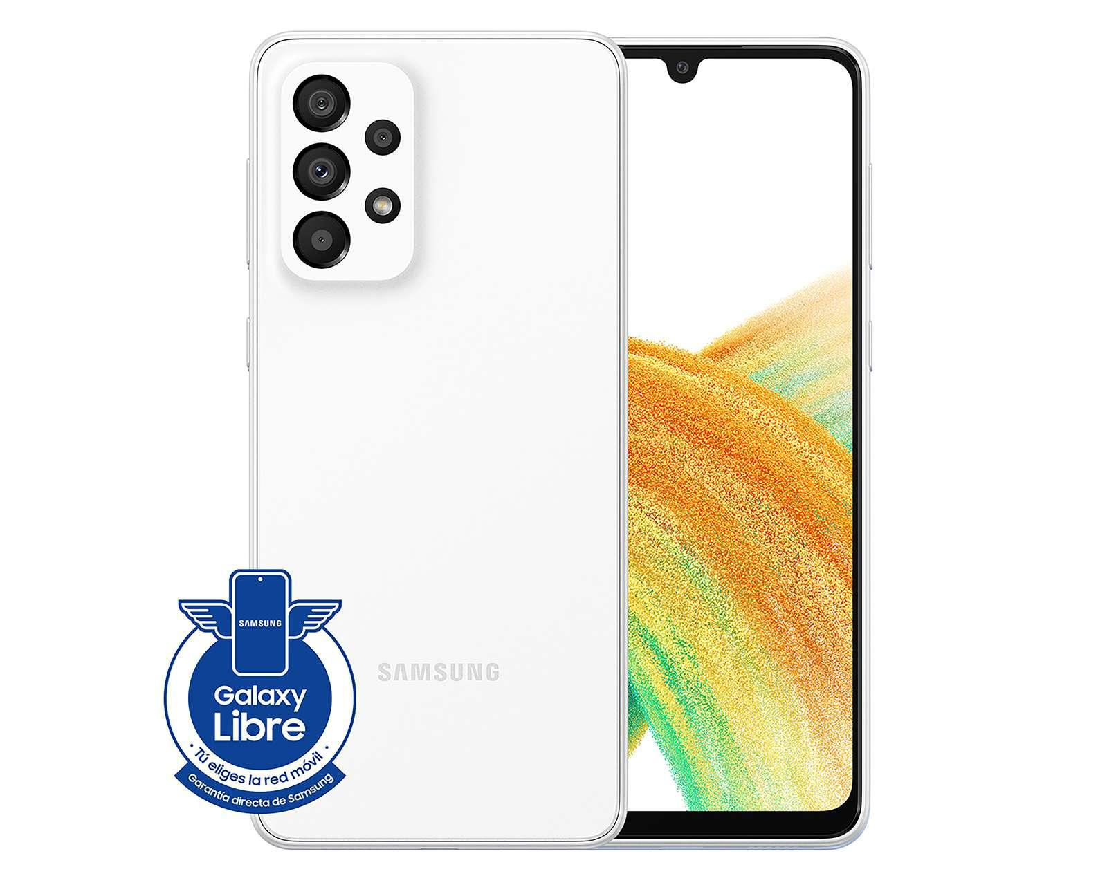 Foto 2 pulgar | Celular Samsung Desbloqueado Galaxy A33 128 GB Blanco