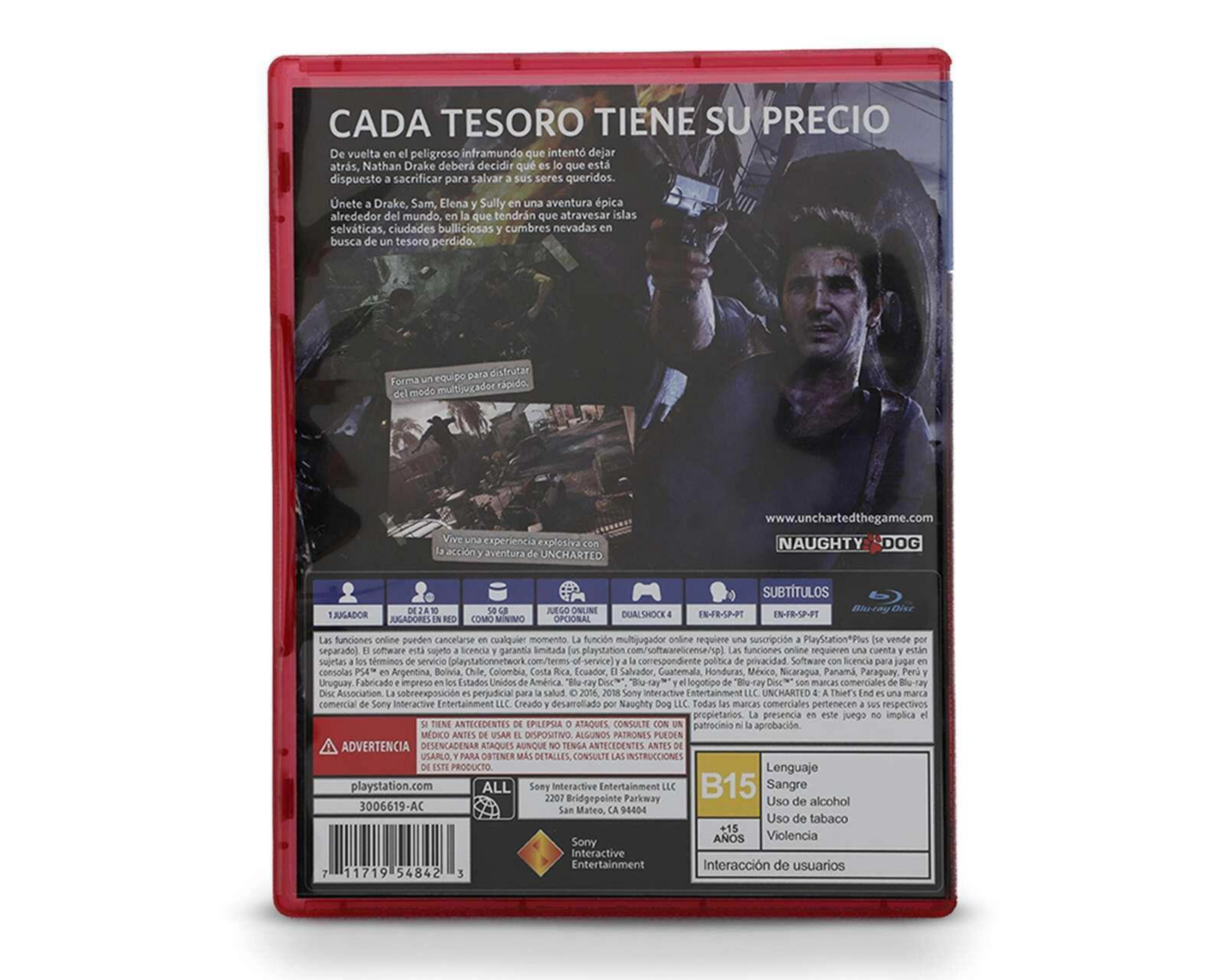 Foto 3 pulgar | Uncharted 4: El Desenlace del Ladrón para PlayStation 4