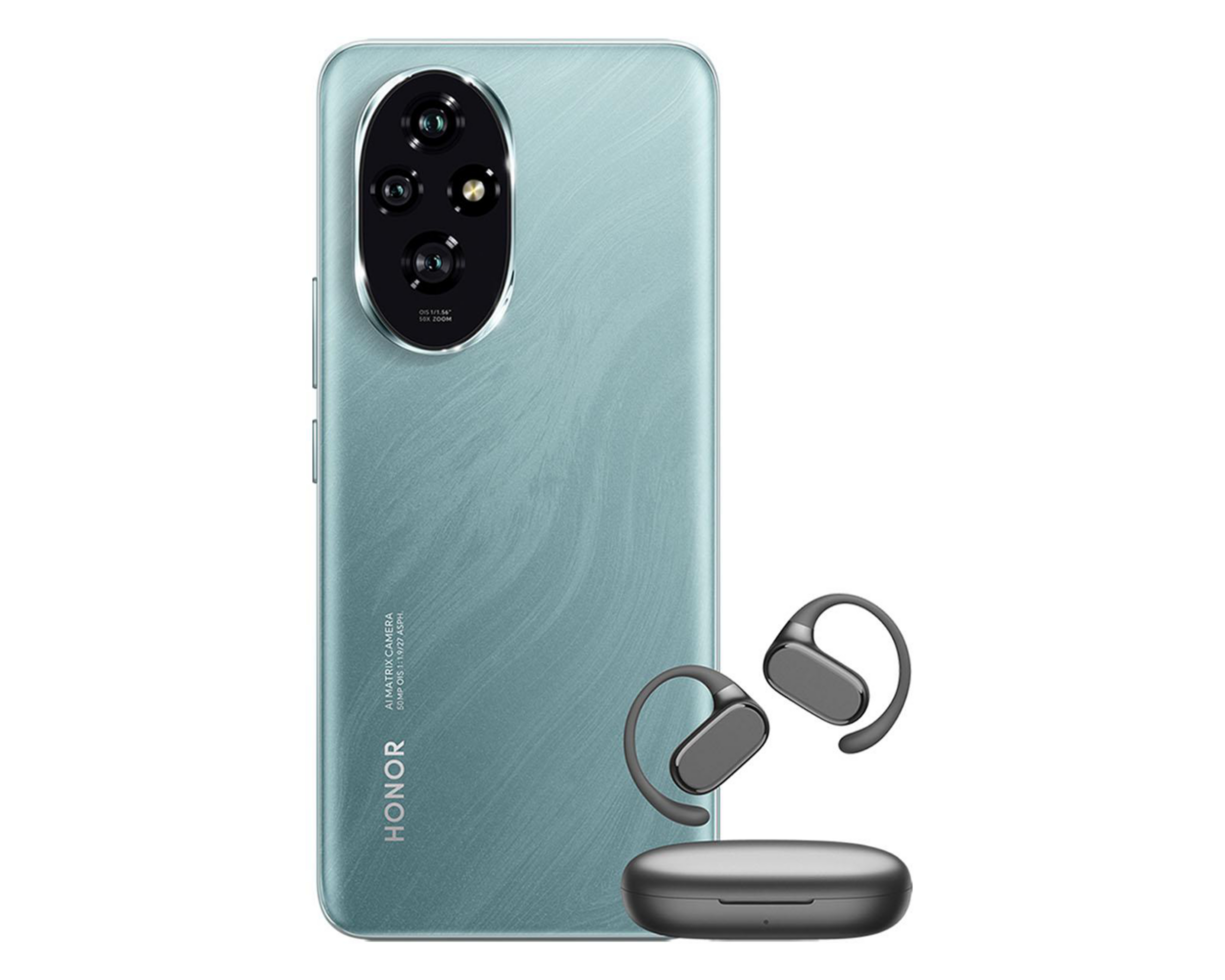 Foto 4 pulgar | AT&T Honor 200 256 GB Verde + OWS Earbuds