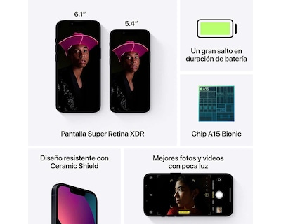Foto 5 | Celular Apple Desbloqueado iPhone 13 256 GB Azul
