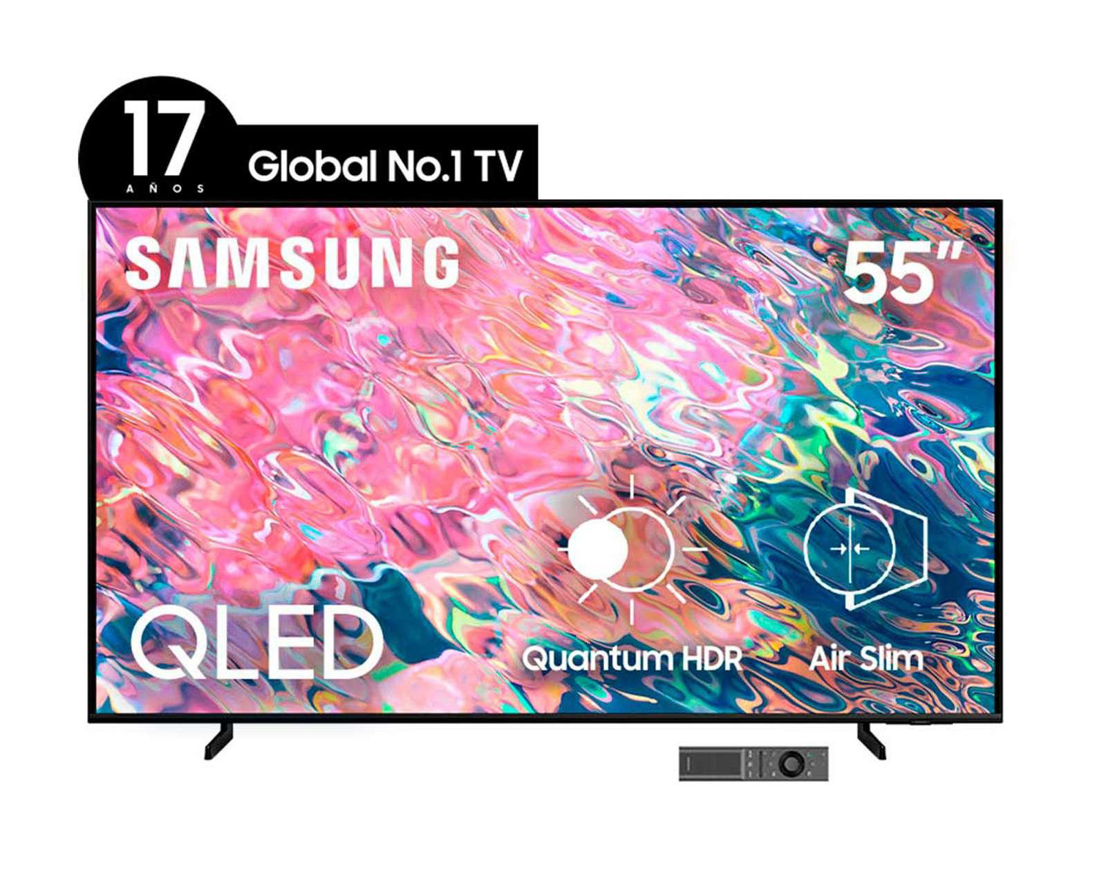 Pantalla QLED Samsung 55" Ultra HD 4K Smart TV QN55Q60BAFXZX