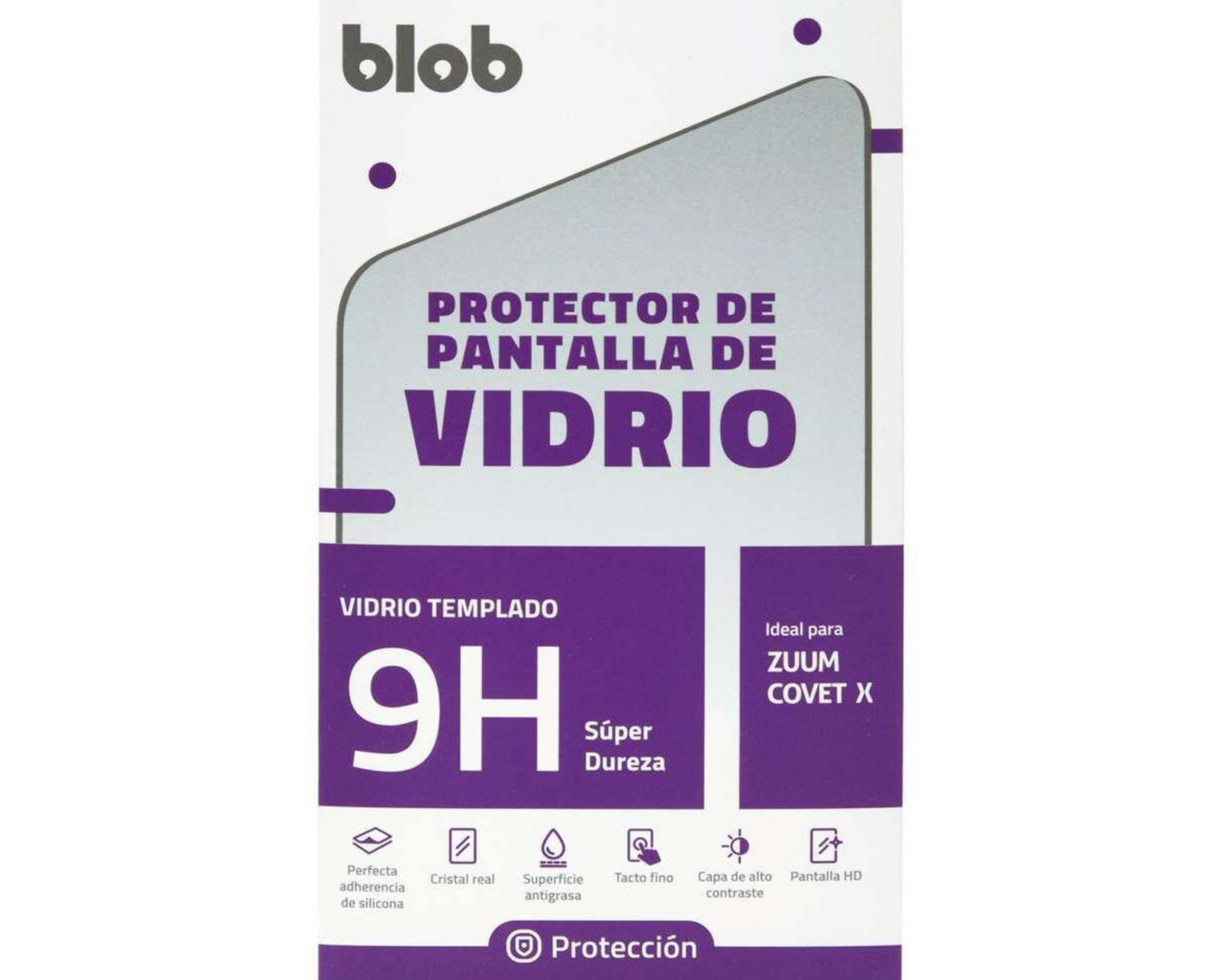 Foto 4 pulgar | Protecctor de Pantalla Blob para Zuum Covet X