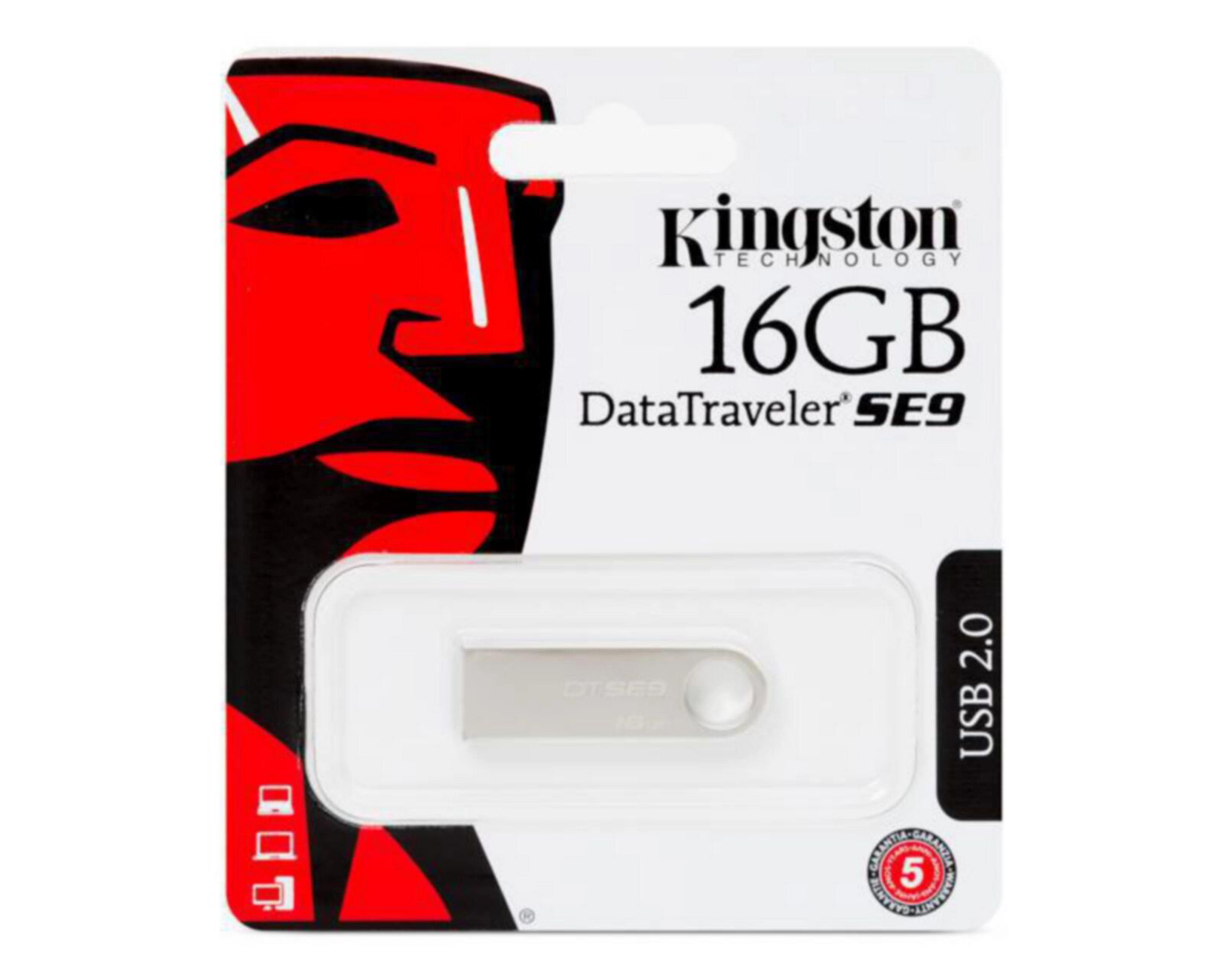 Foto 2 pulgar | Memoria USB Kingston 16 GB