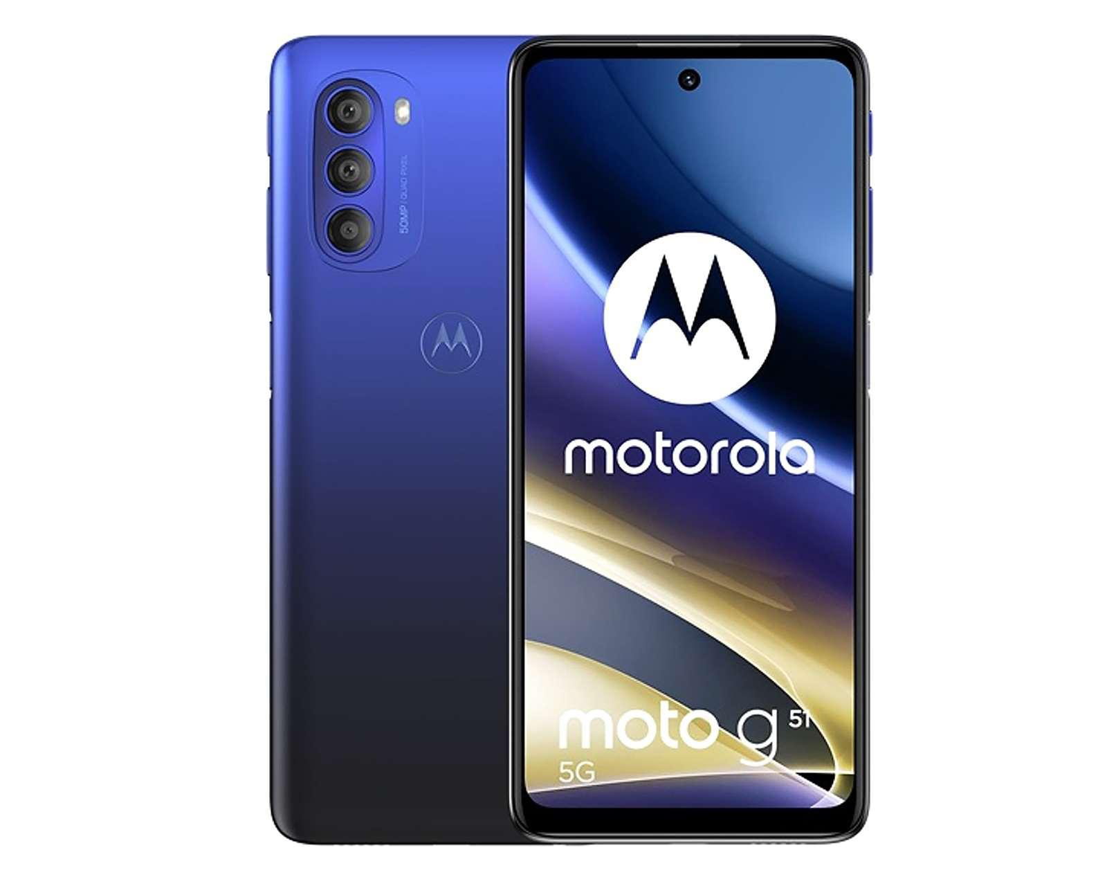 Foto 1 | Movistar Motorola Moto G51 5G 128 GB Azul