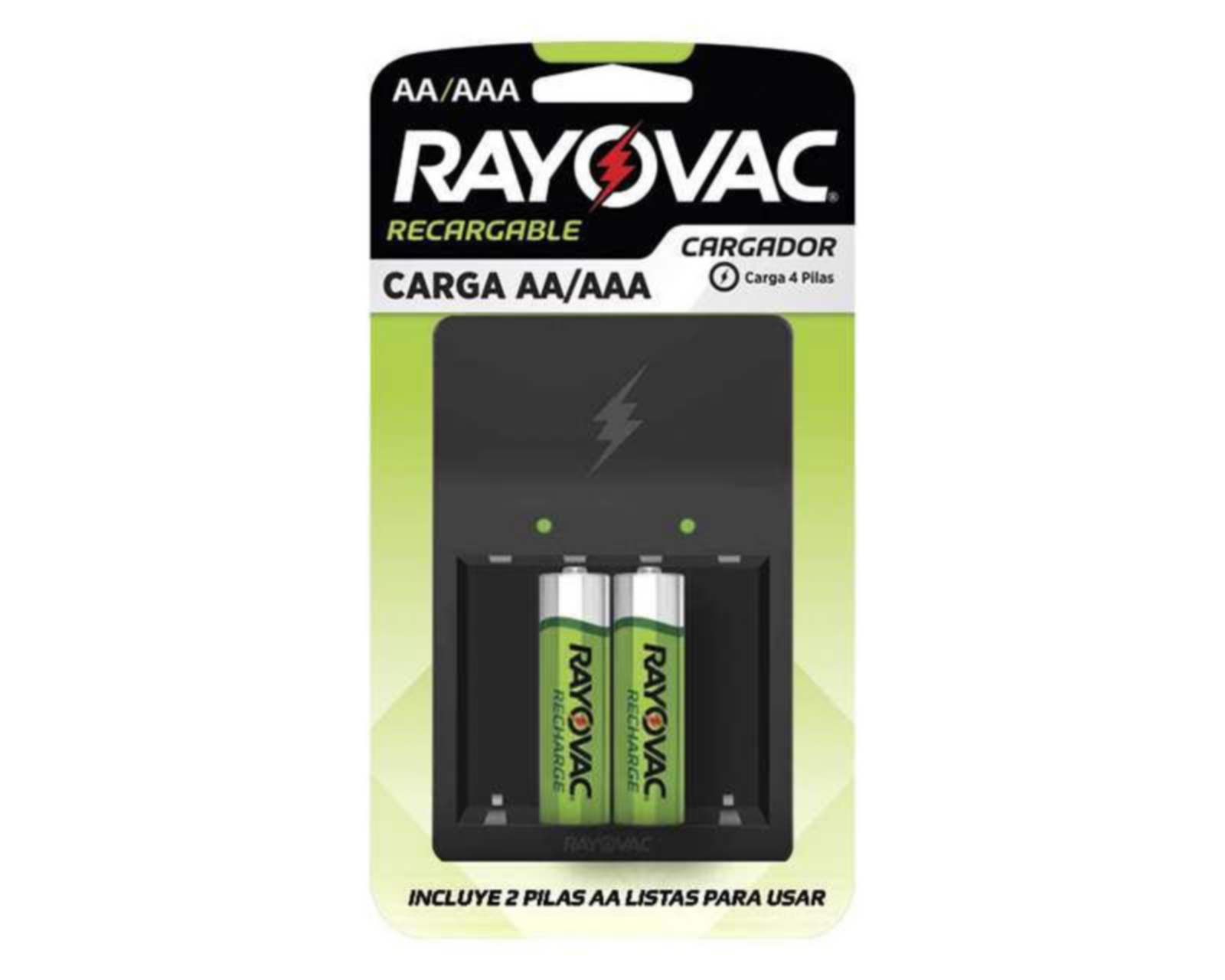 Foto 2 pulgar | Cargador de Baterías Rayovac AA/AAA + 2 Baterías