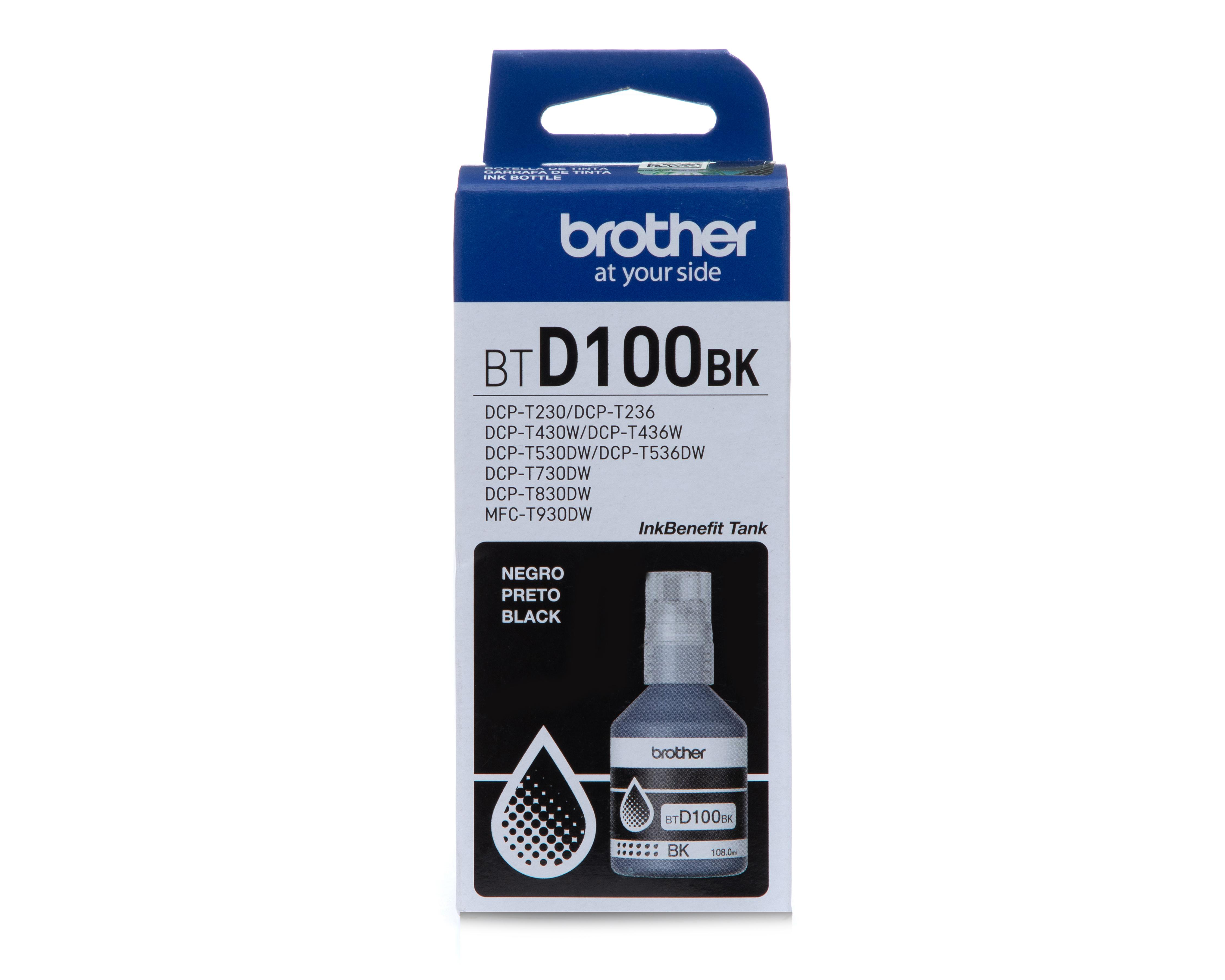 Foto 2 pulgar | Cartucho de Tinta Brother BTD100BK Negro