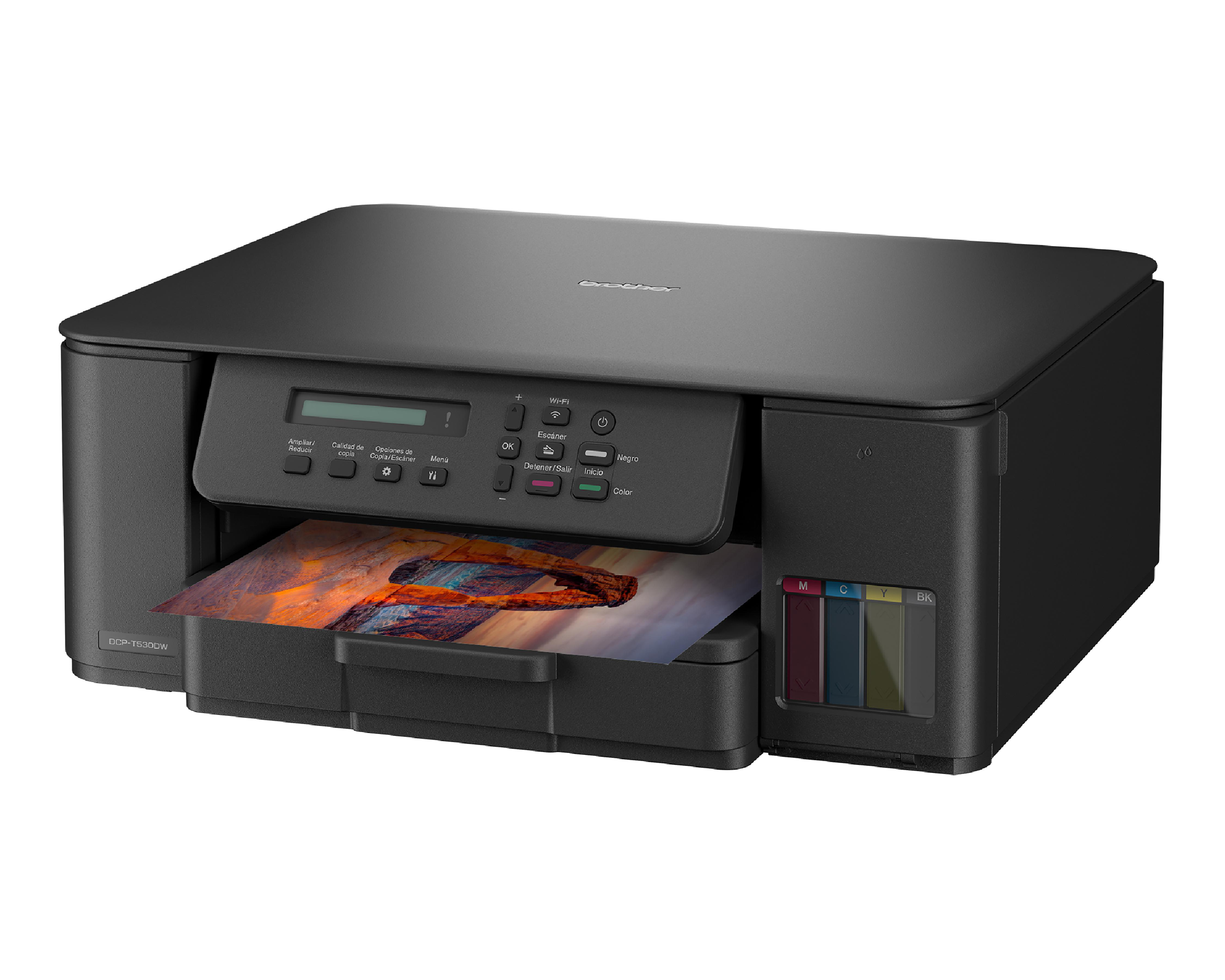 Foto 4 pulgar | Impresora Multifuncional Brother de Tinta Continua DCP-T530DW