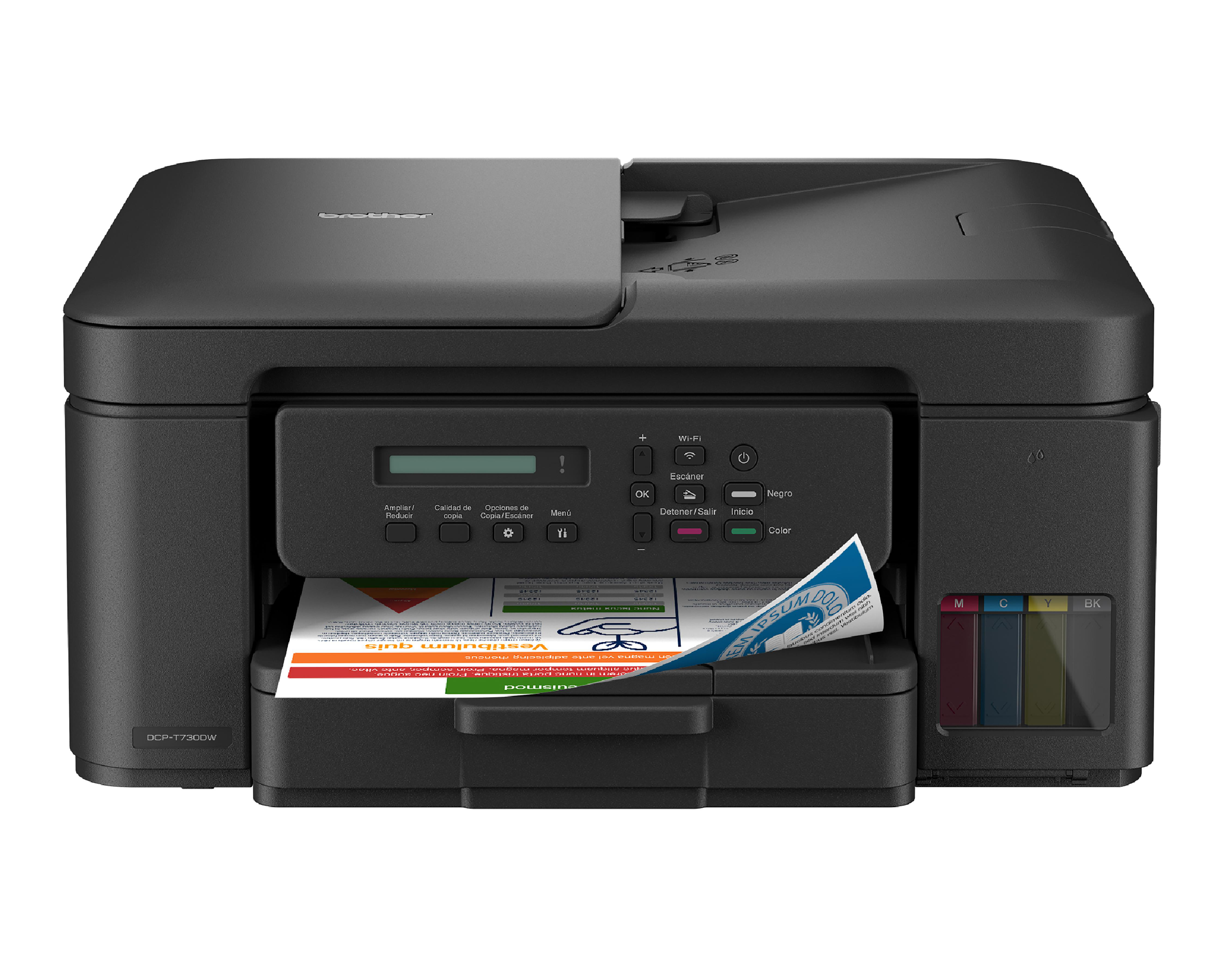 Impresora Multifuncional Brother de Tinta Continua DCP-T730DW