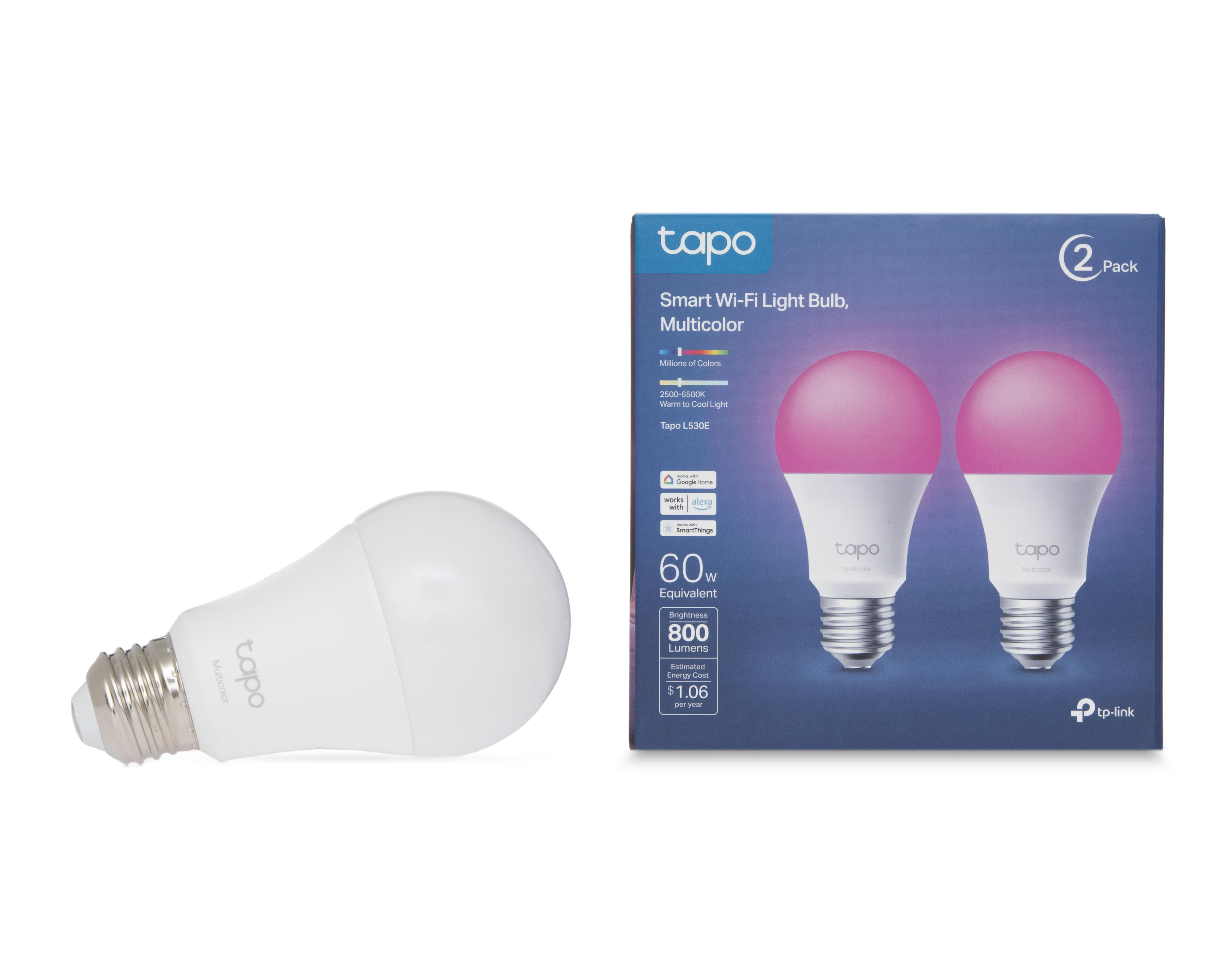 Foco Inteligente Tapo L530E 60 W Luz LED Multicolor 2 Piezas $479