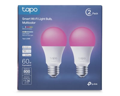 Foto 2 | Foco Inteligente Tapo L530E 60 W Luz LED Multicolor 2 Piezas