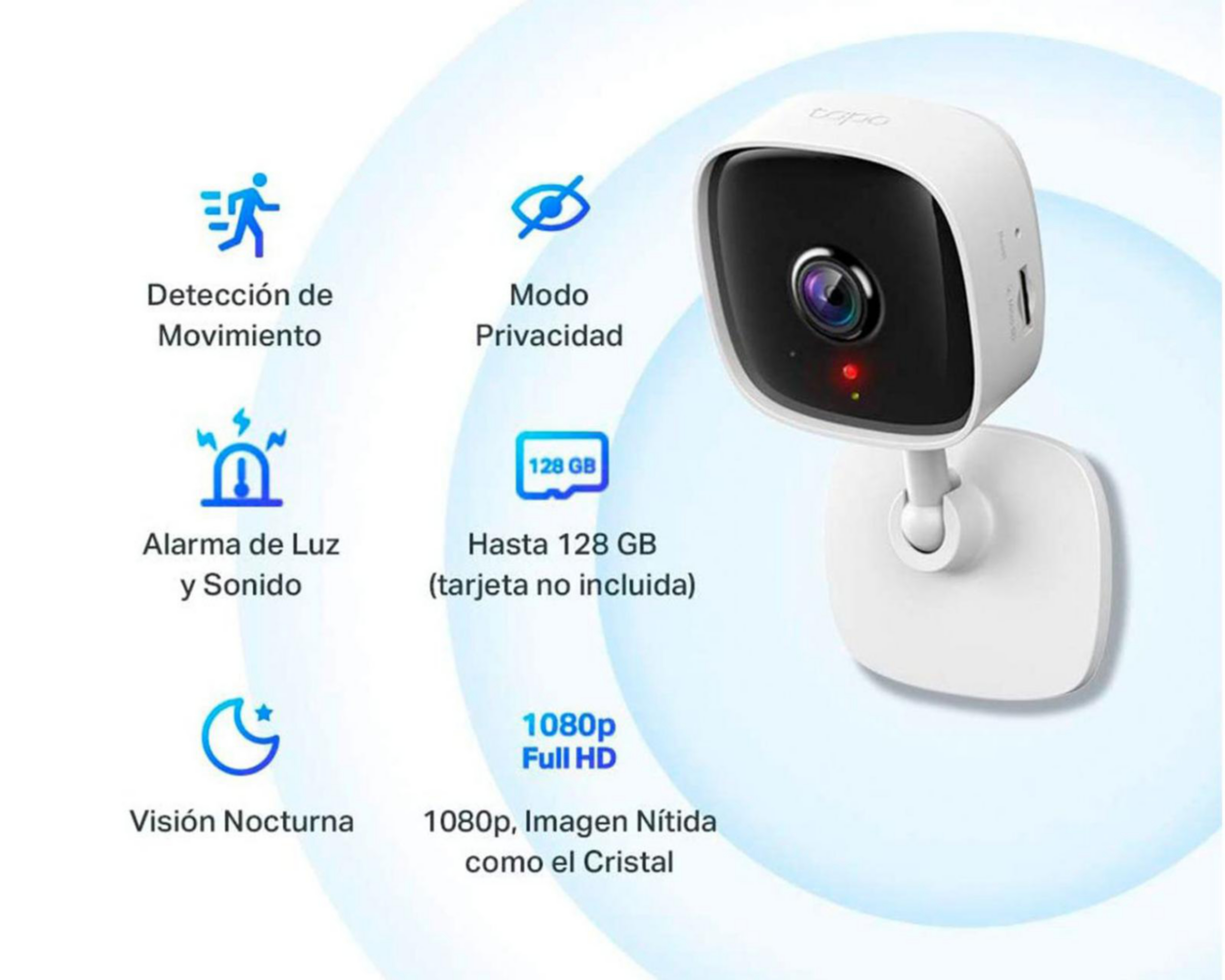 Foto 4 pulgar | Cámara de Seguridad Tapo C100 Blanca