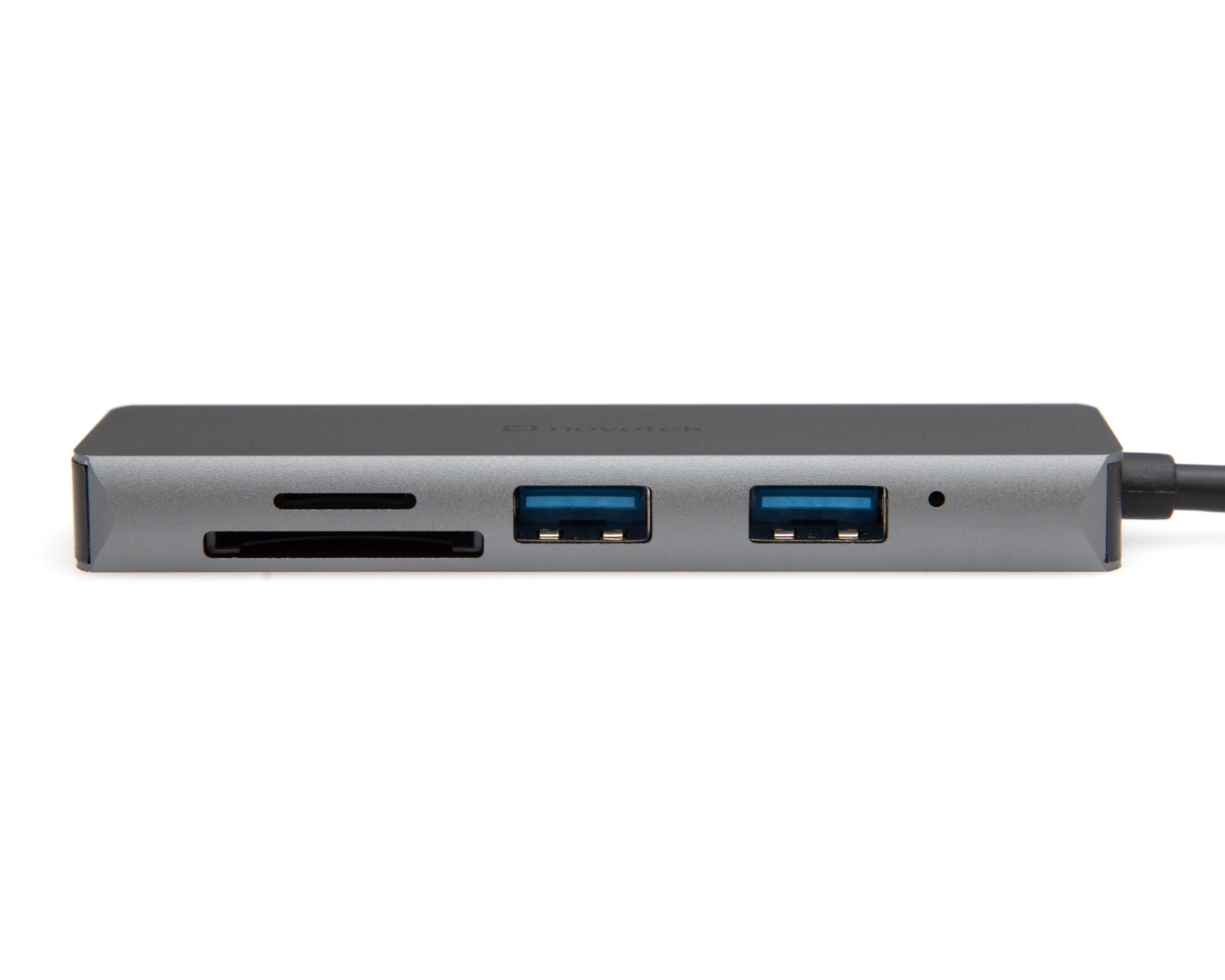 Foto 3 pulgar | Adaptador Multipuertos a USB-C Novotek 2.5 W