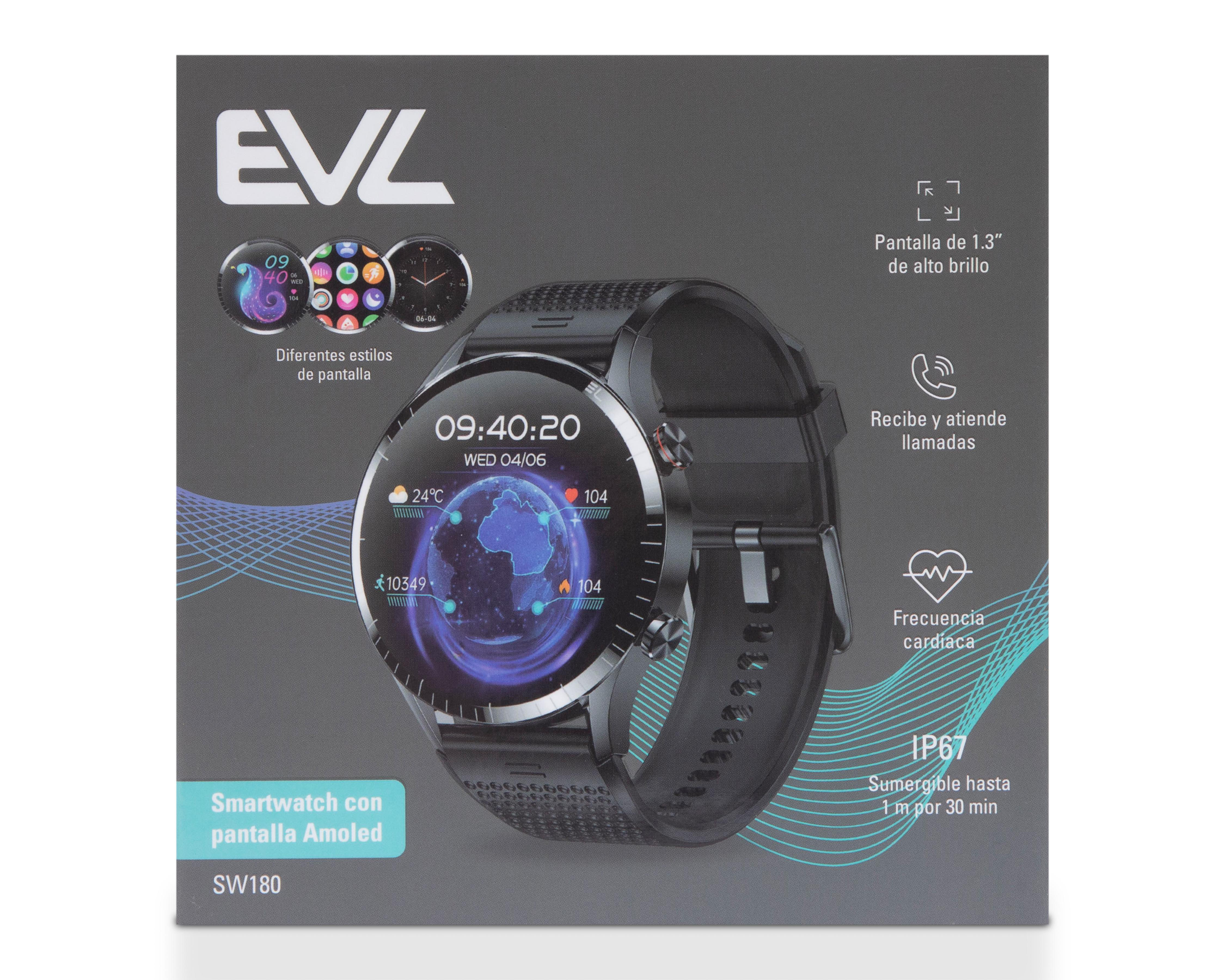 Foto 5 pulgar | Smartwatch EVL SW180 Negro