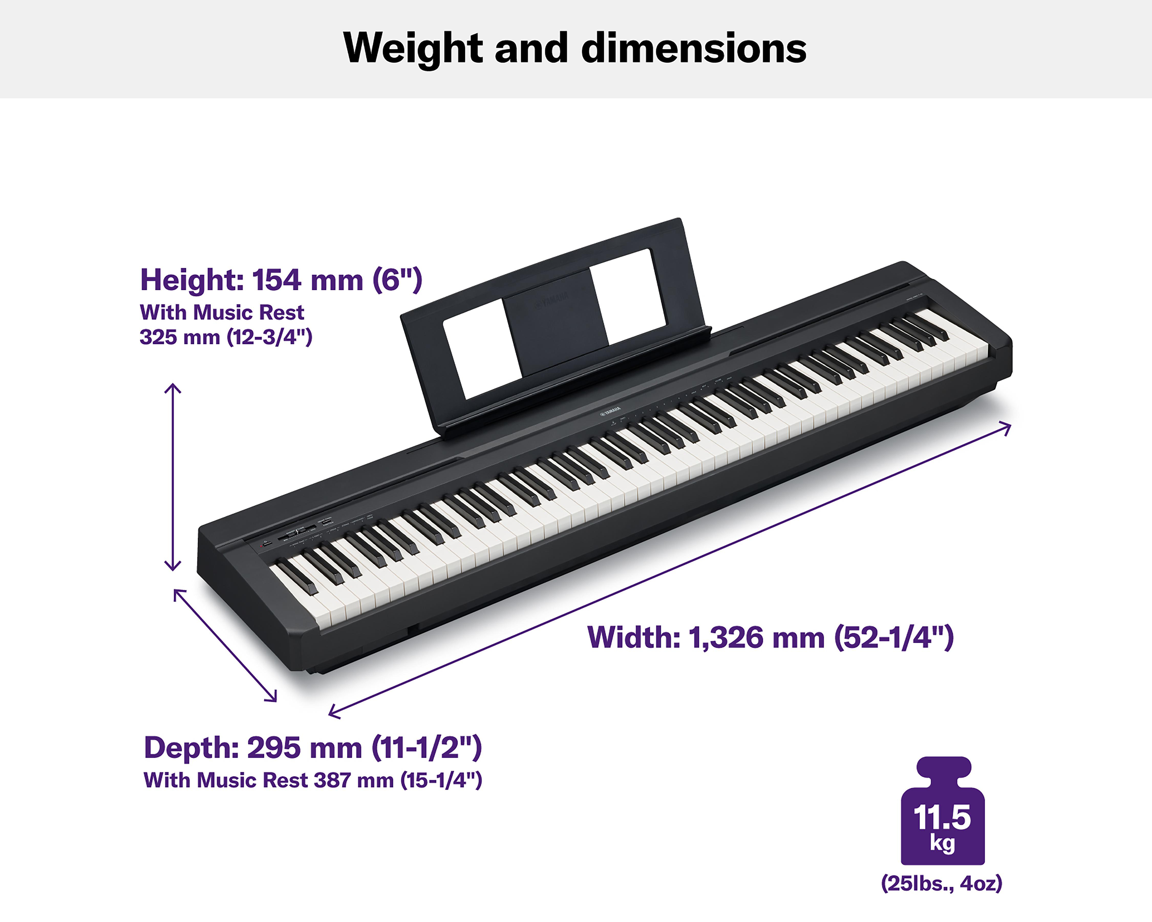 Foto 8 pulgar | Teclado Musical Yamaha P45B 88 Teclas